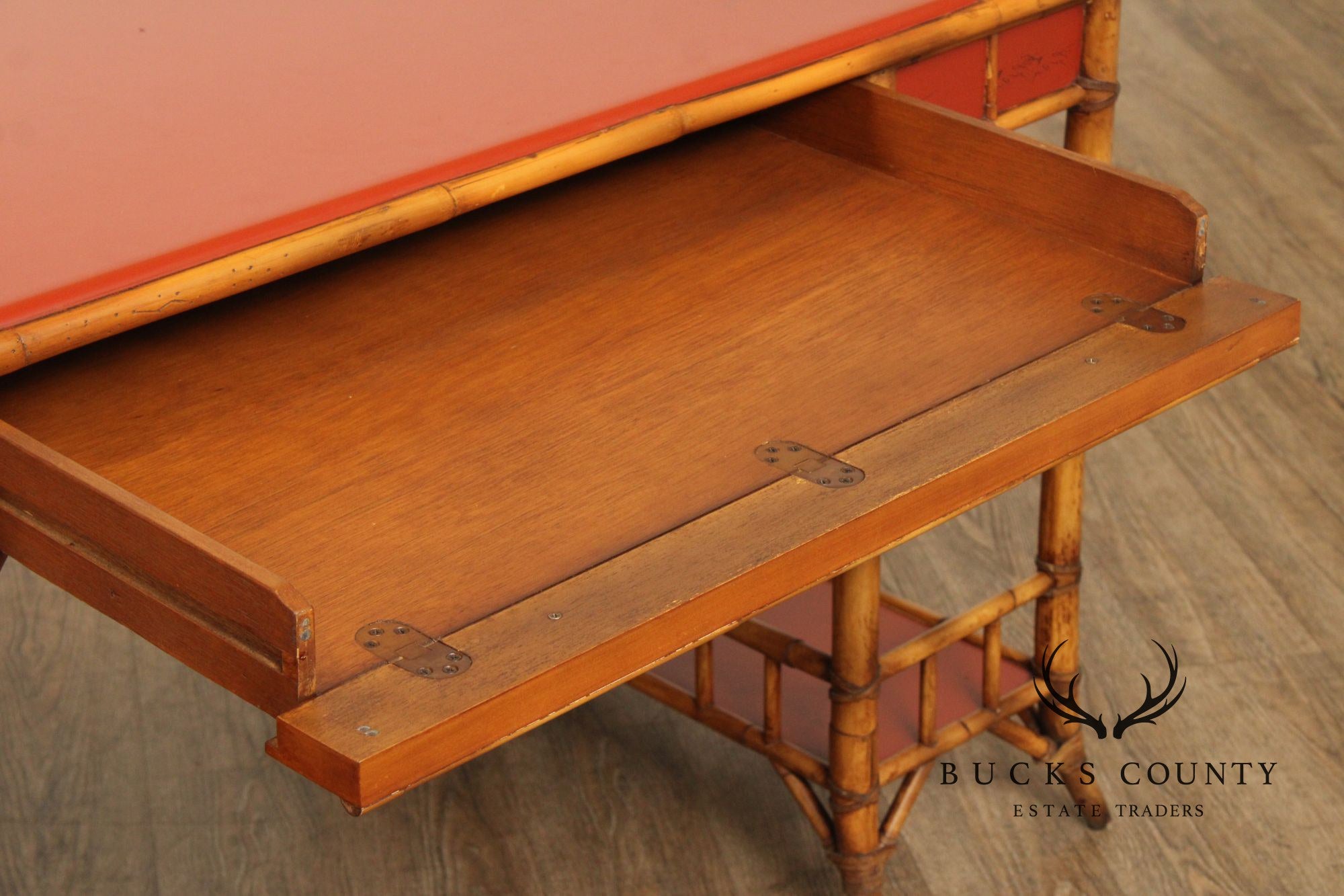 Baker Milling Road Chinoiserie Style Bamboo Desk