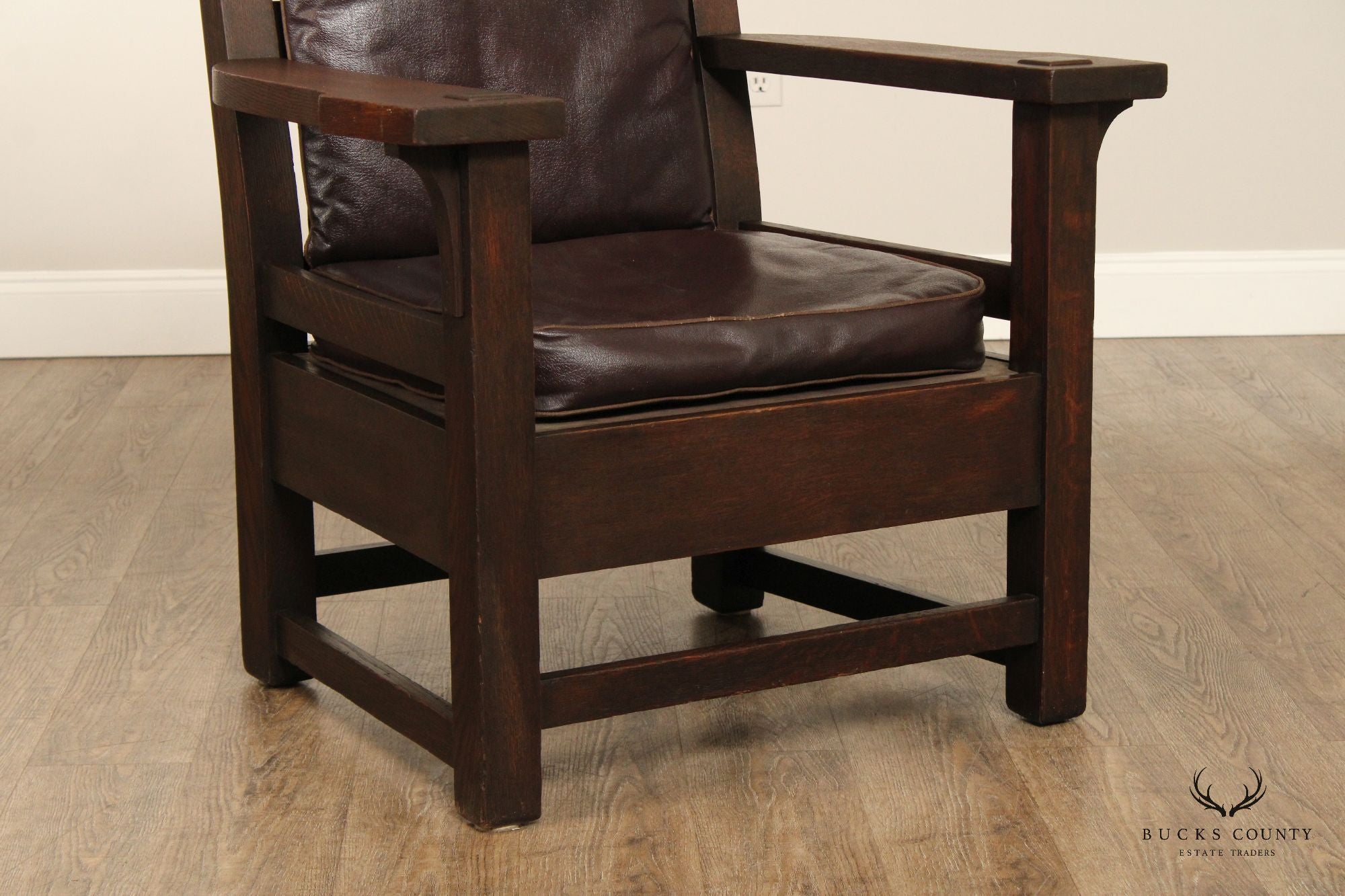 Antique Mission Oak Lounge Chair