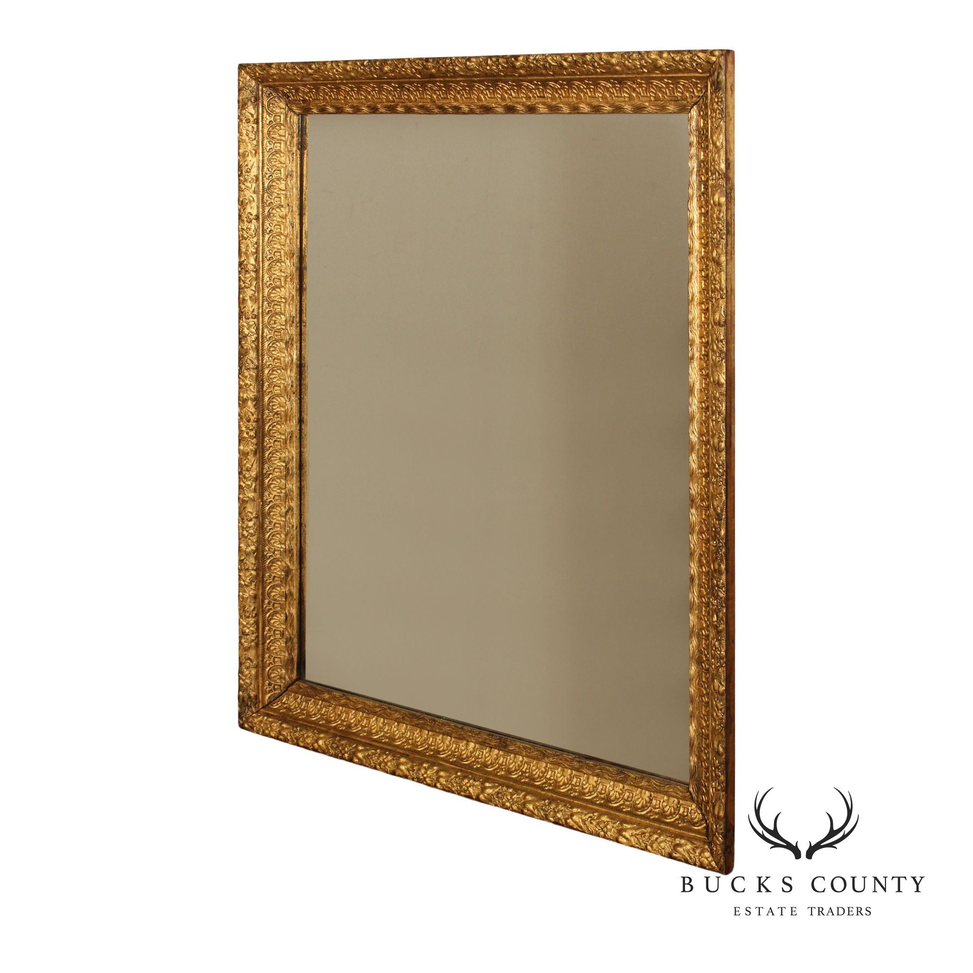 French Rococo Style Giltwood Carved Wall Mirror