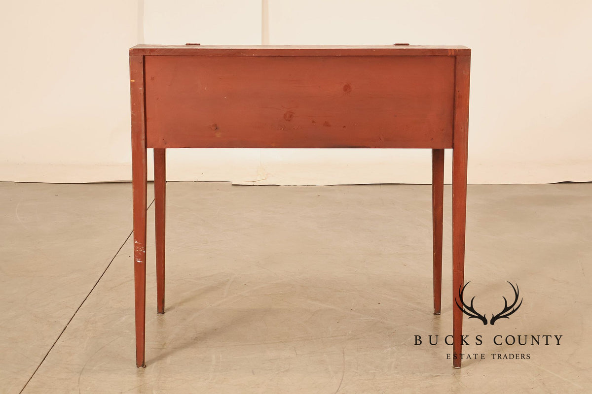 Antique Rustic Schoolmaster’s Flip Front Distressed Painted Desk