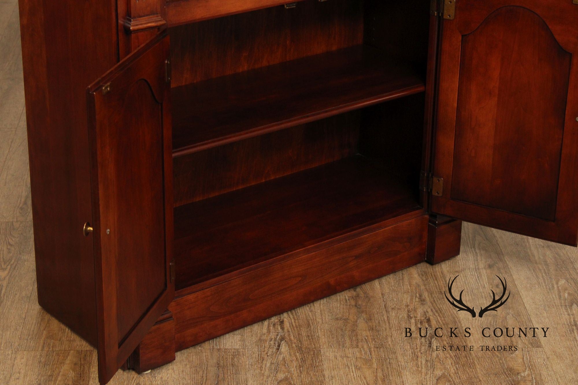 Statton Vintage CherryTall Open Bookcase Cabinet