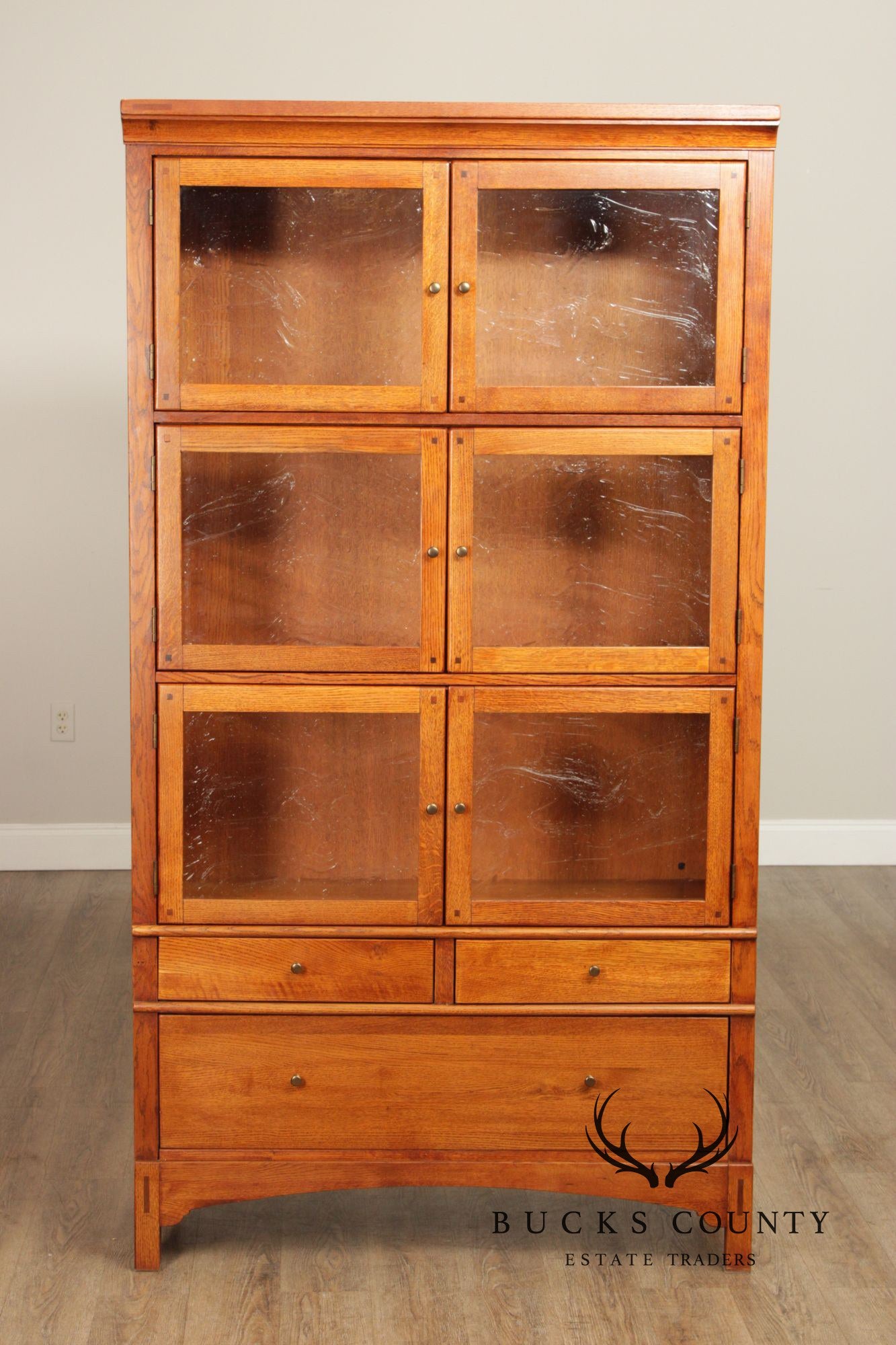 Lexington Bob Timberlake Arts and Crafts Collection Oak Bookcase Display Cabinet