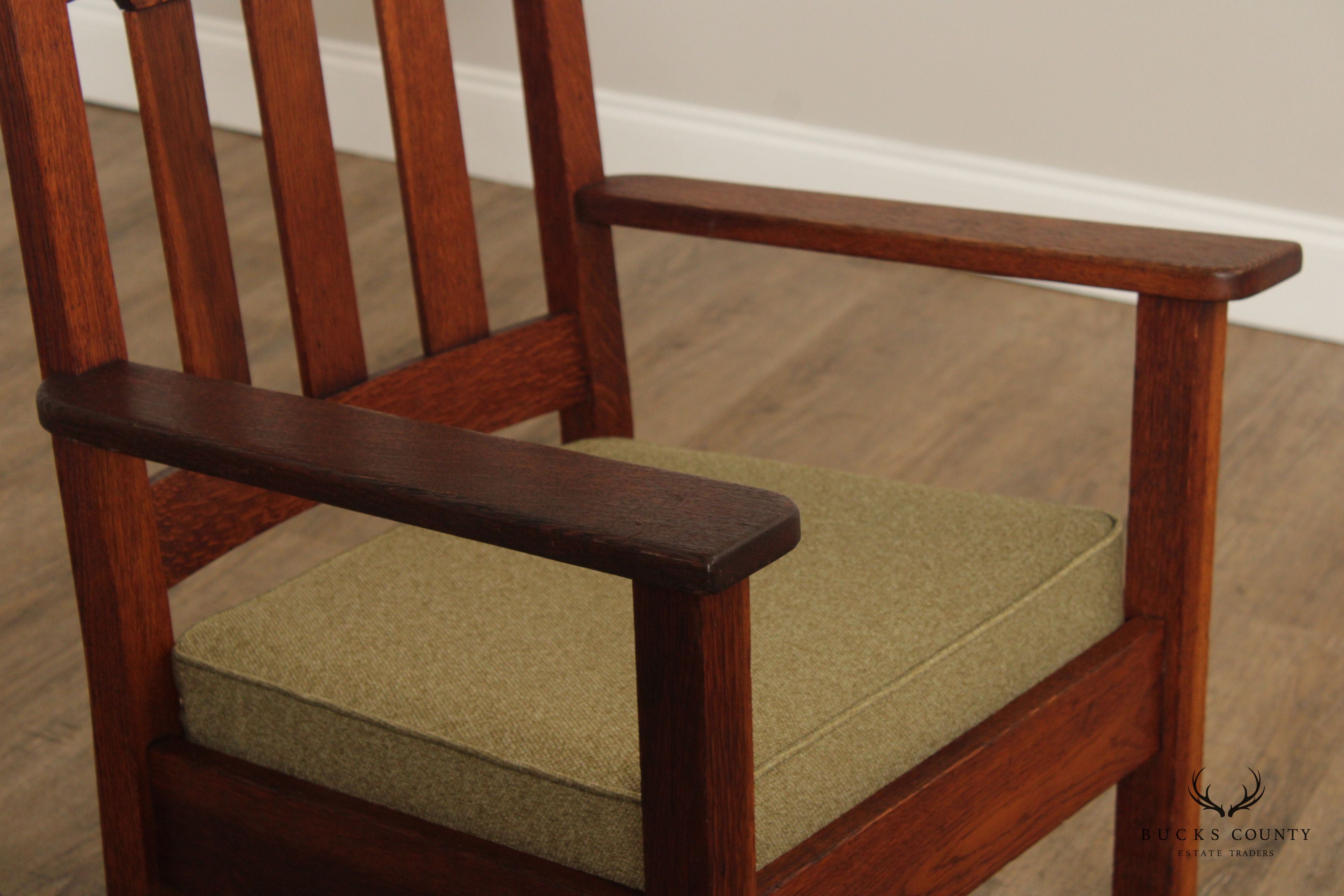 Antique Mission Oak Rocking Chair