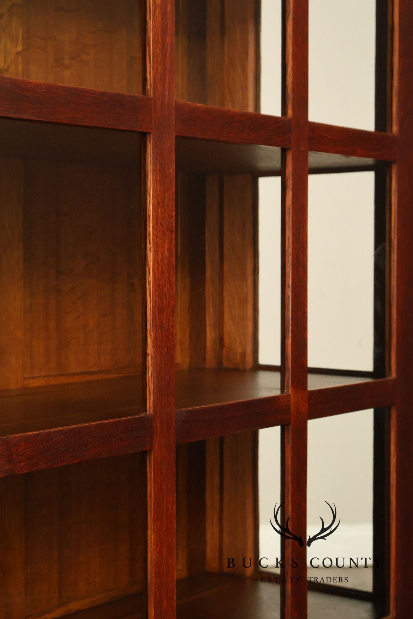 Gustav Stickley Model 820 Antique Oak China Cabinet