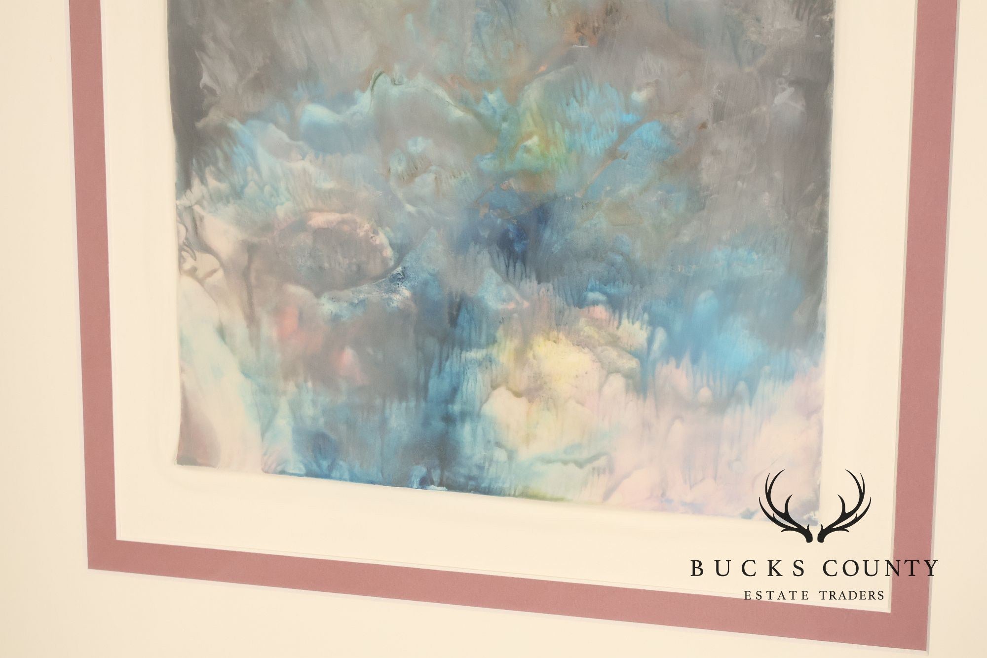 Suzanne S. Marinell Melted Wax Painting, Aurora Borealis