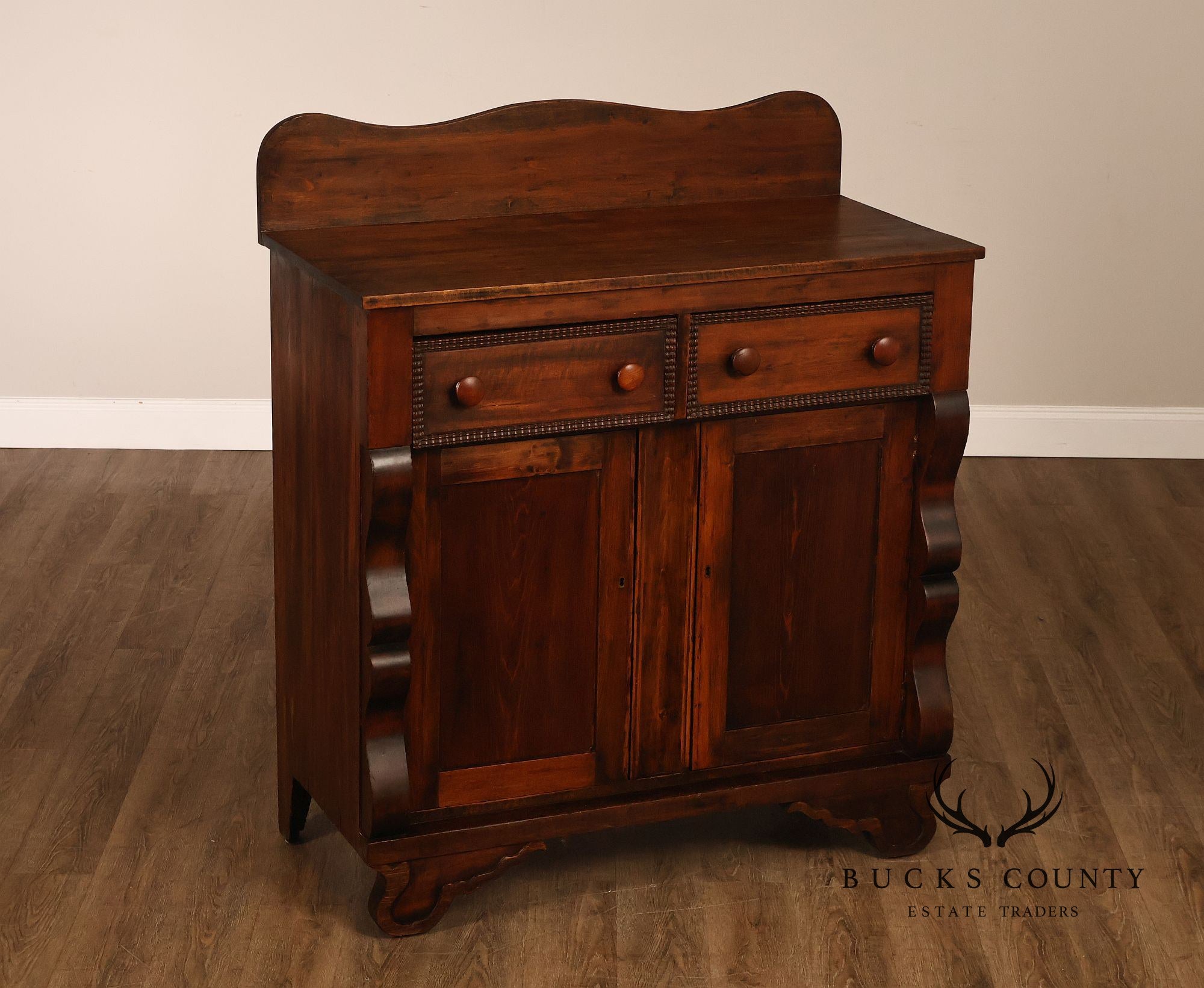 Antique American Empire Softwood Jelly Cupboard