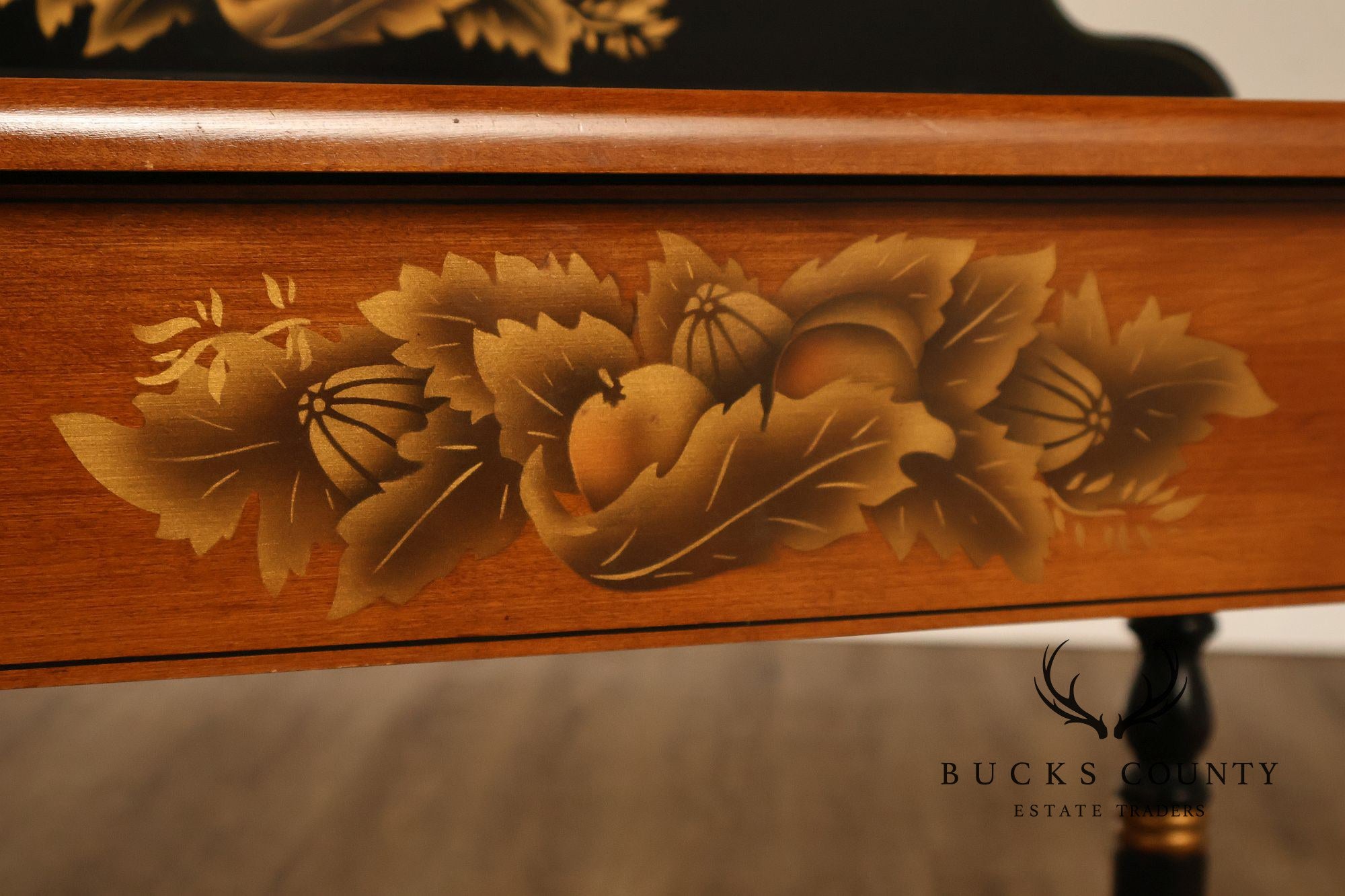 Hitchcock Vintage Ebonized Maple Writing Desk