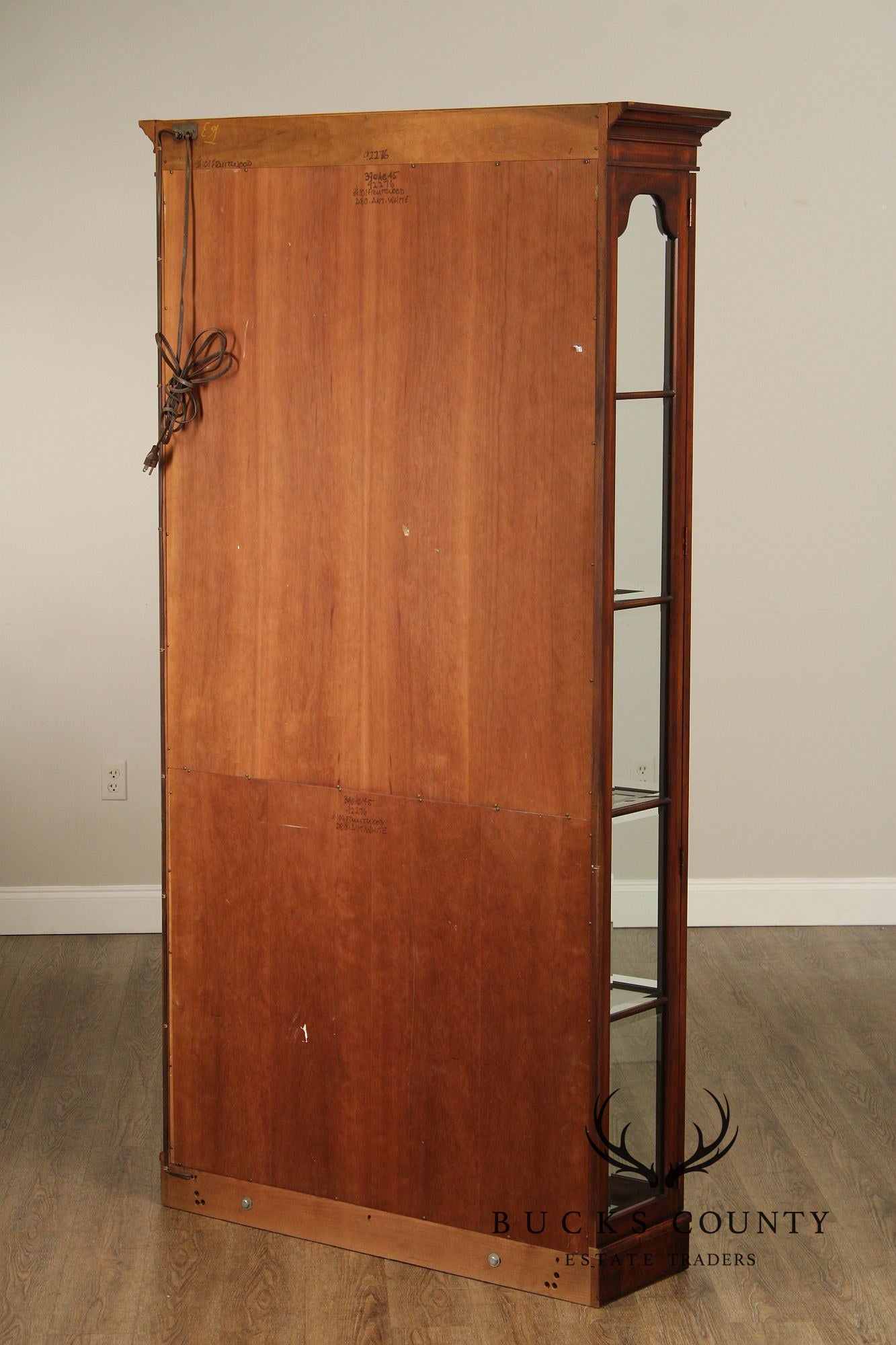 Union National Fruitwood Display Cabinet