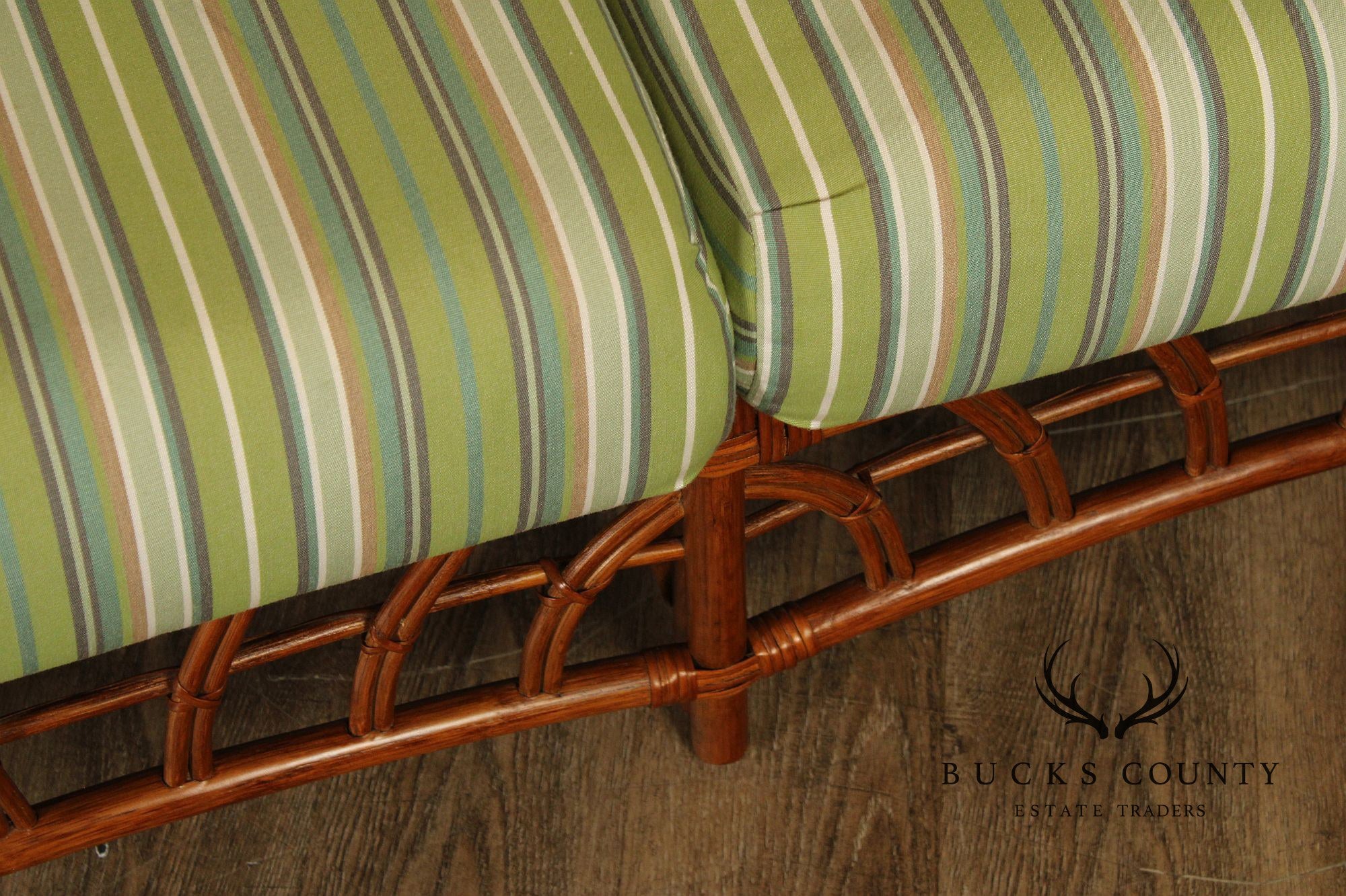 South Sea 'New Kauai' Rattan Loveseat With Sunbrella Cushions