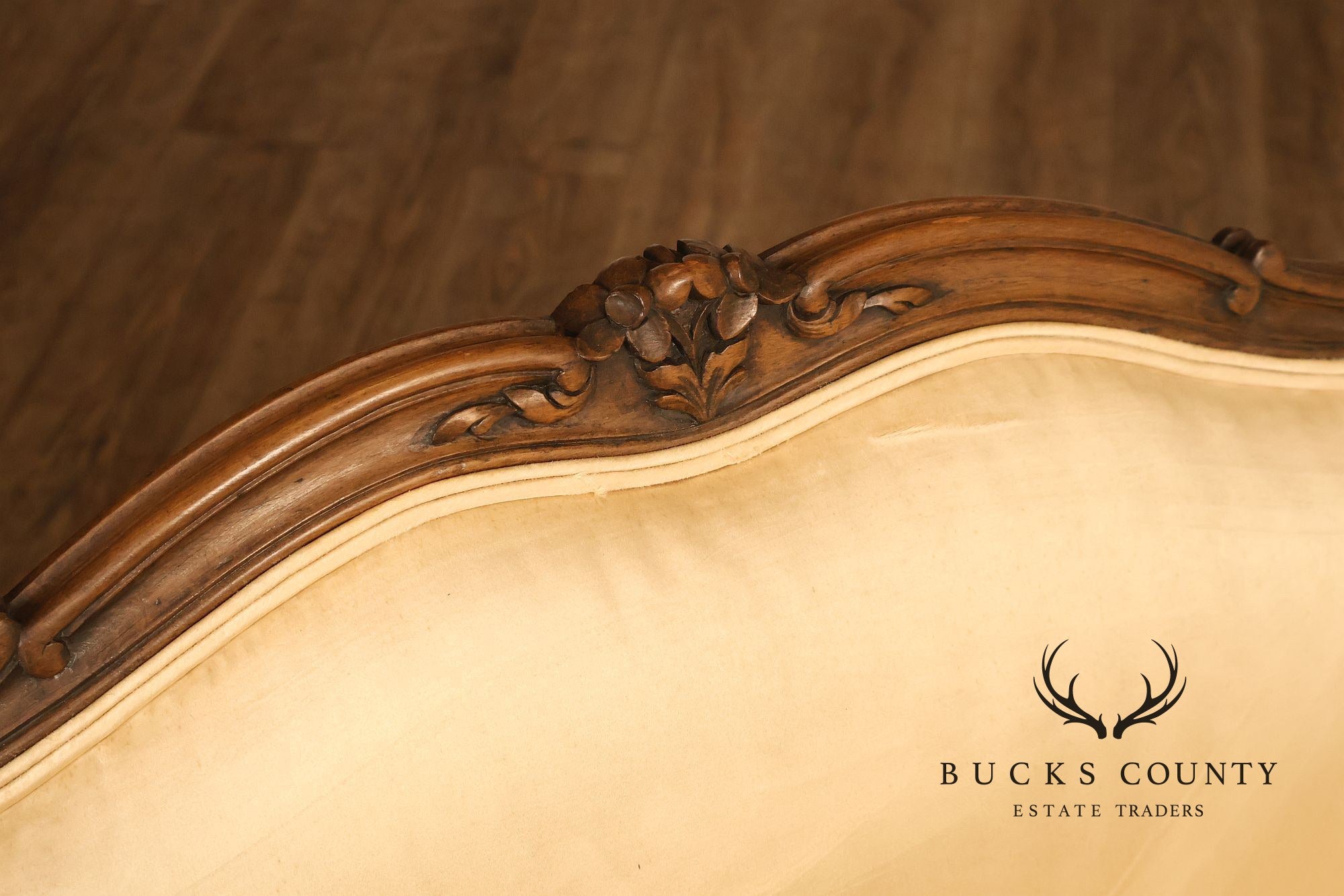 French Louis XV Style Wingback Bergere Chair