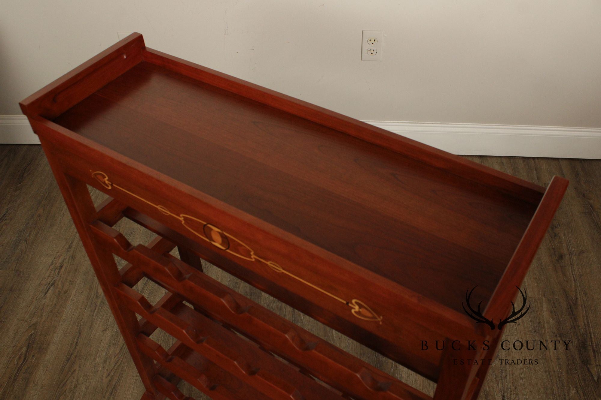 Stickley Mission Collection Cherry Wine Rack With Removable Serving Tray
