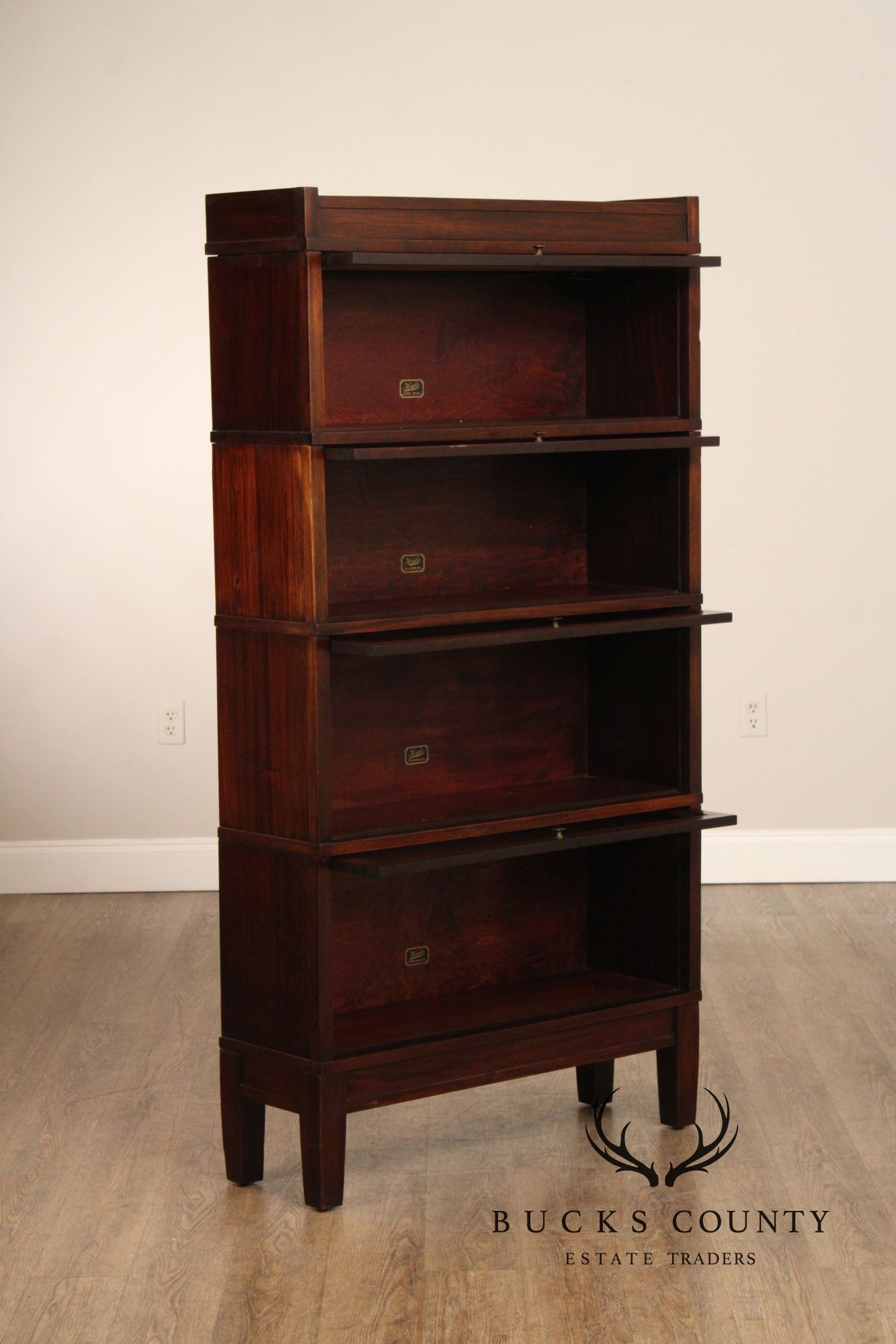 Hale Four-Stack Mahogany Barrister Bookcase