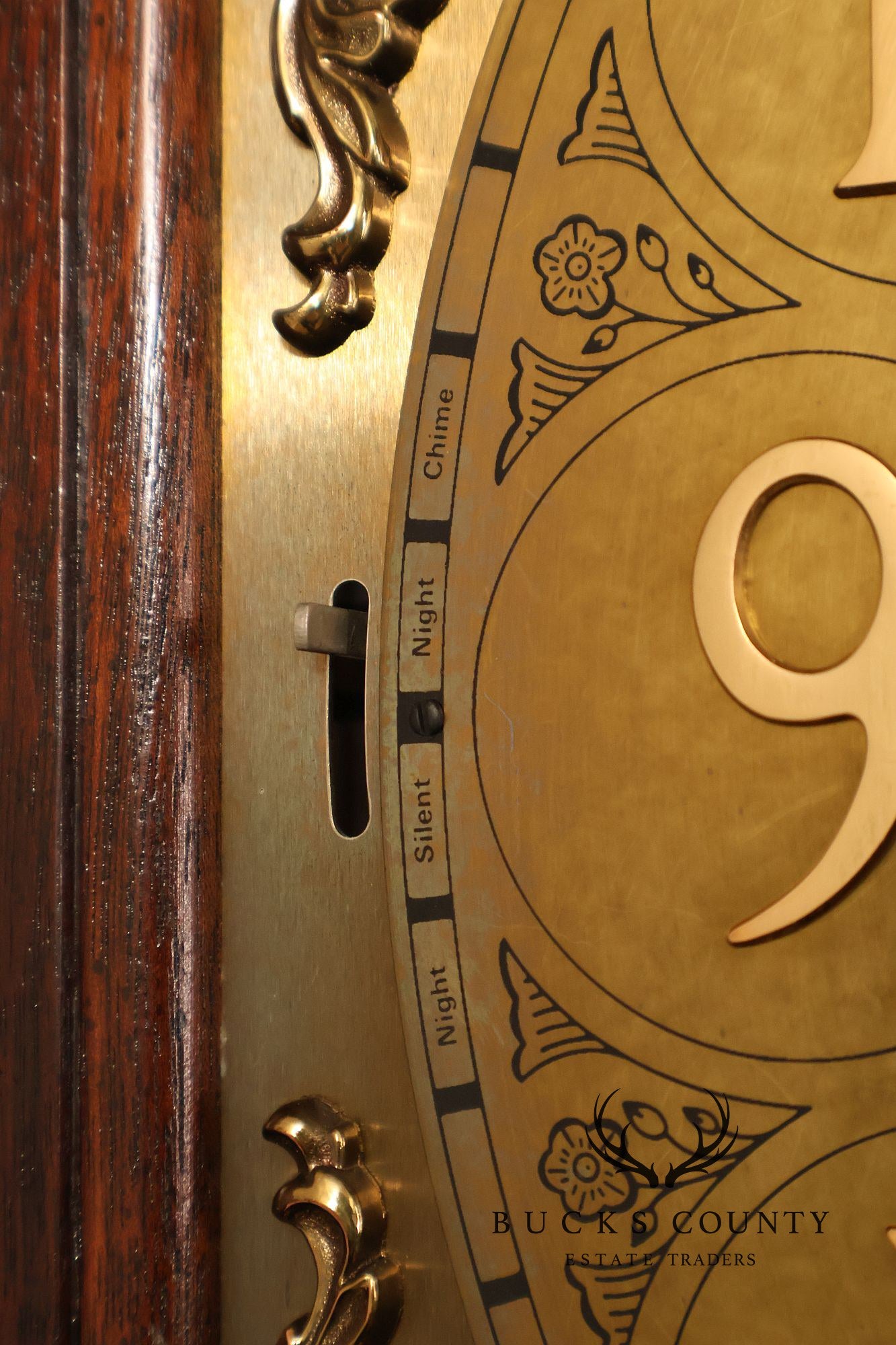 Sligh Mahogany Inlaid Grandfather Clock