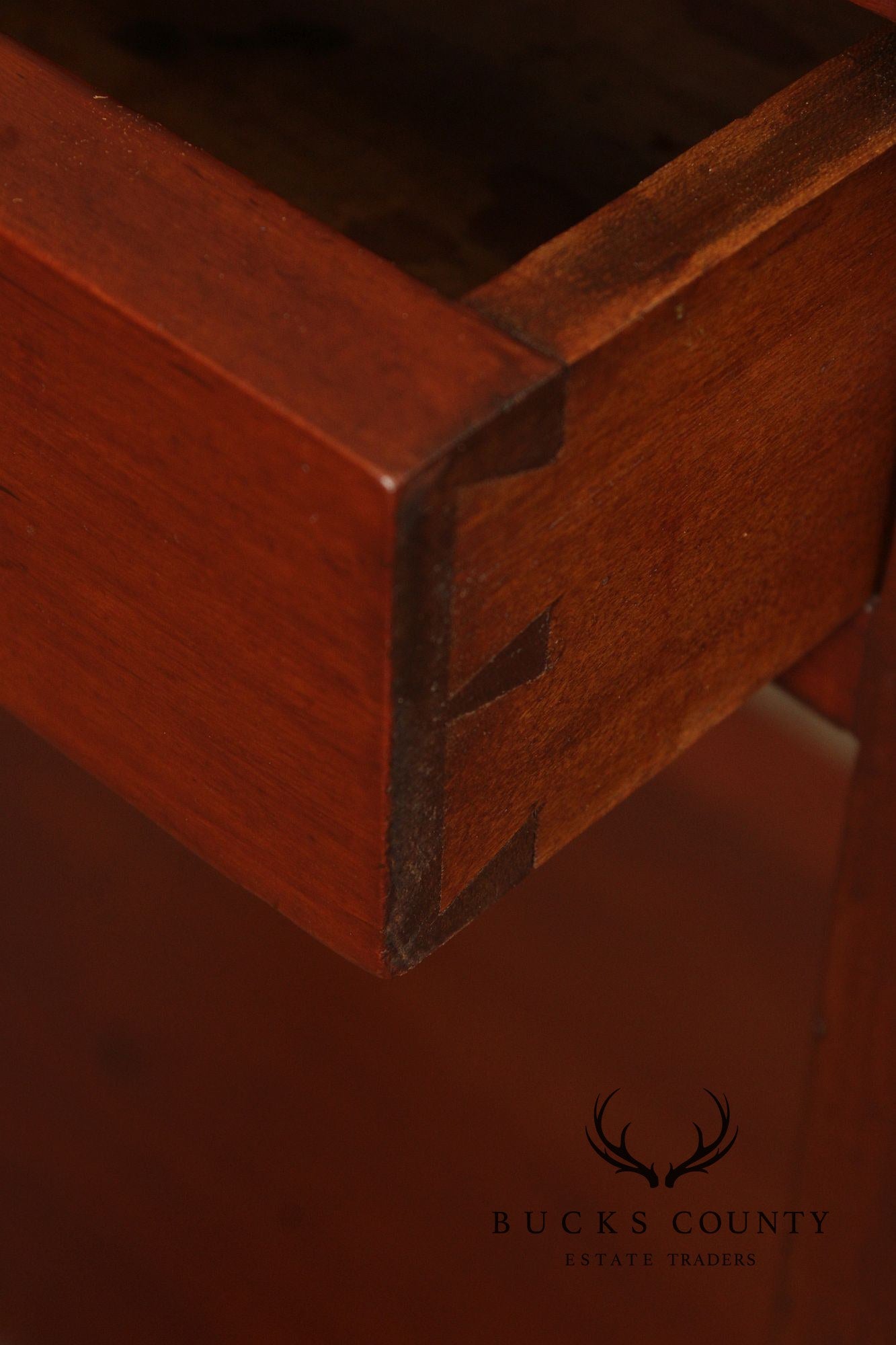 Antique American Poplar One-Drawer Side Table Nightstand