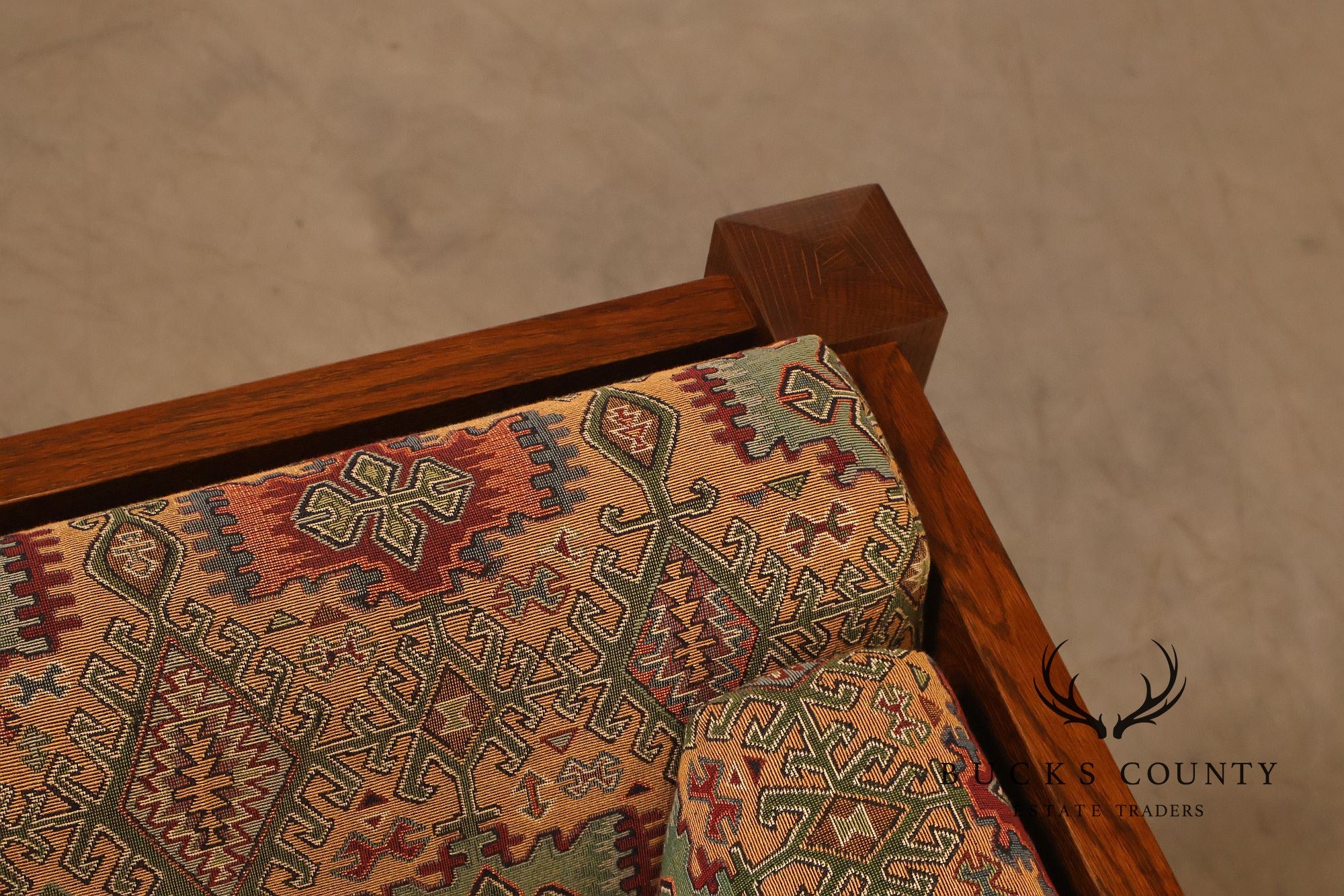 Stickley Mission Collection Oak Settle Sofa