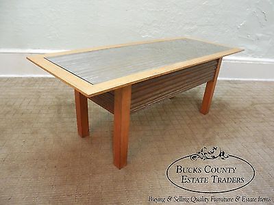 Andy Rae Studio Sculpted Mixed Wood Coffee Table