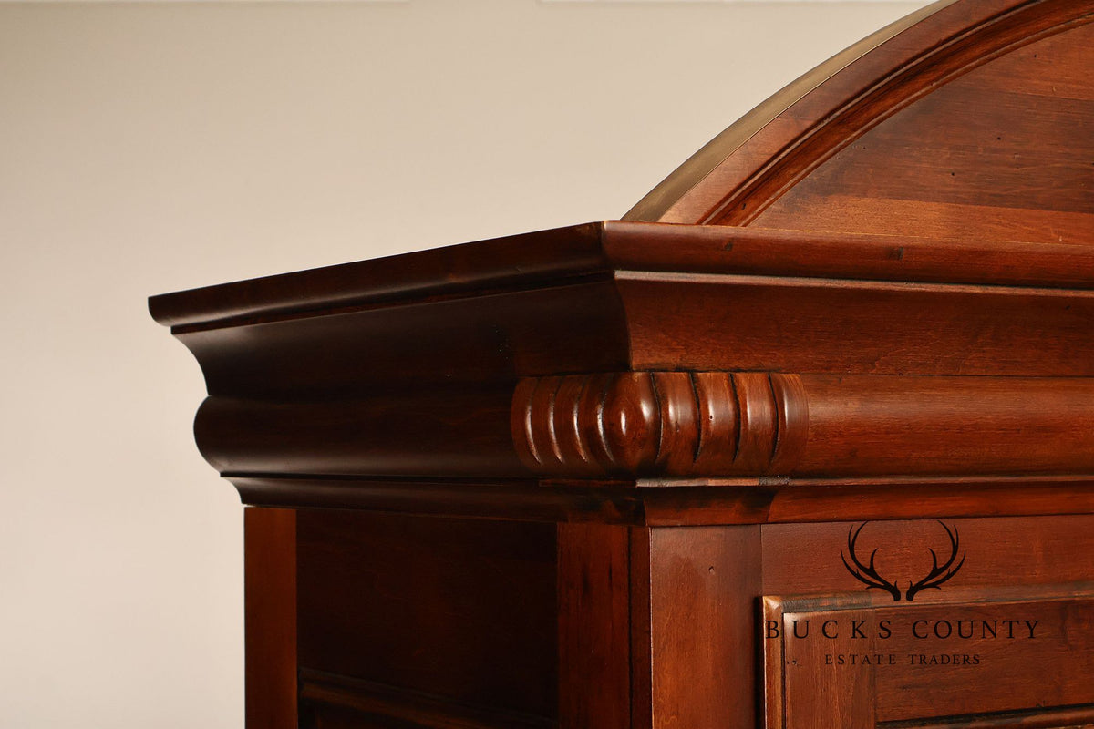 Ethan Allen 'British Classics' Carved Maple And Birch Armoire