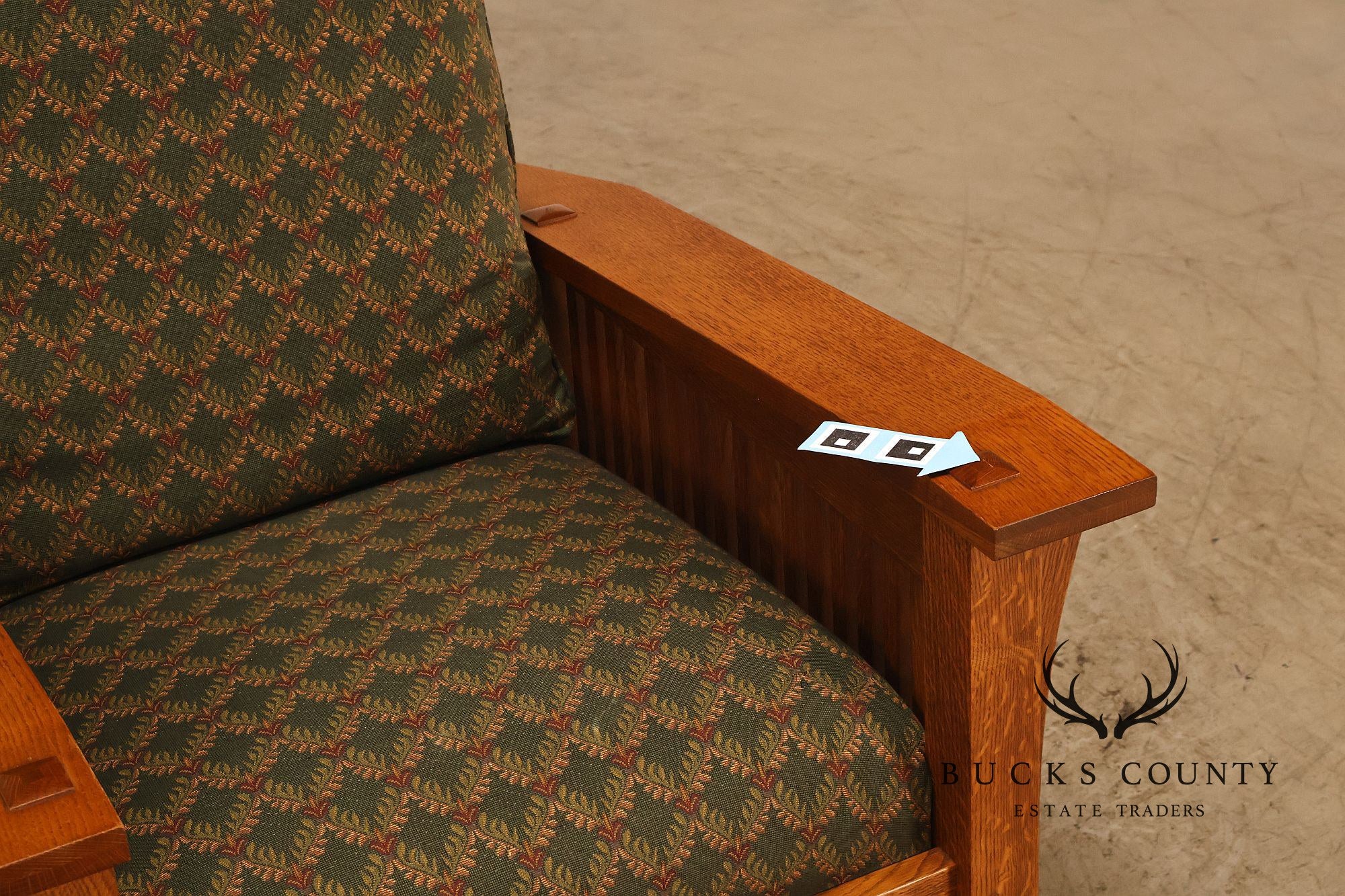 Stickley Mission Collection Oak Bent Arm Morris Chair