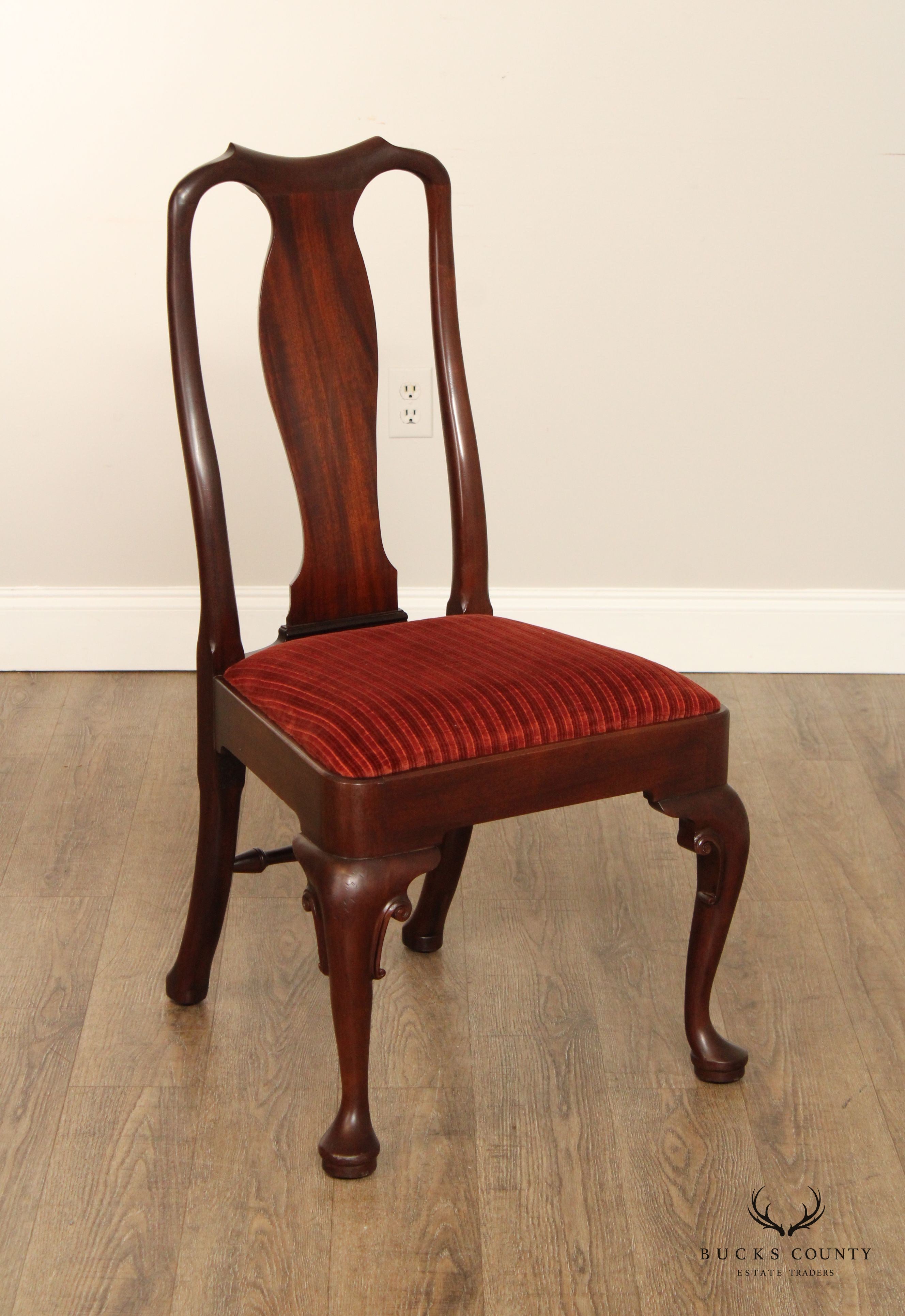 Stickley Colonial Willamsburg Set of Ten Mahogany Dining Chairs