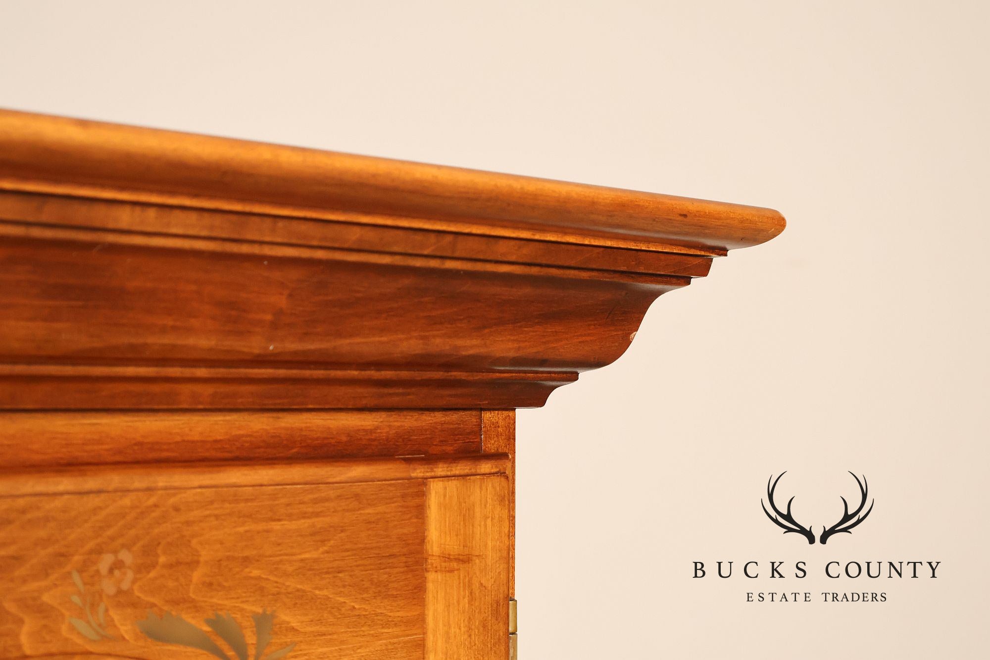 Hitchcock Two Piece Maple Step Back Hutch