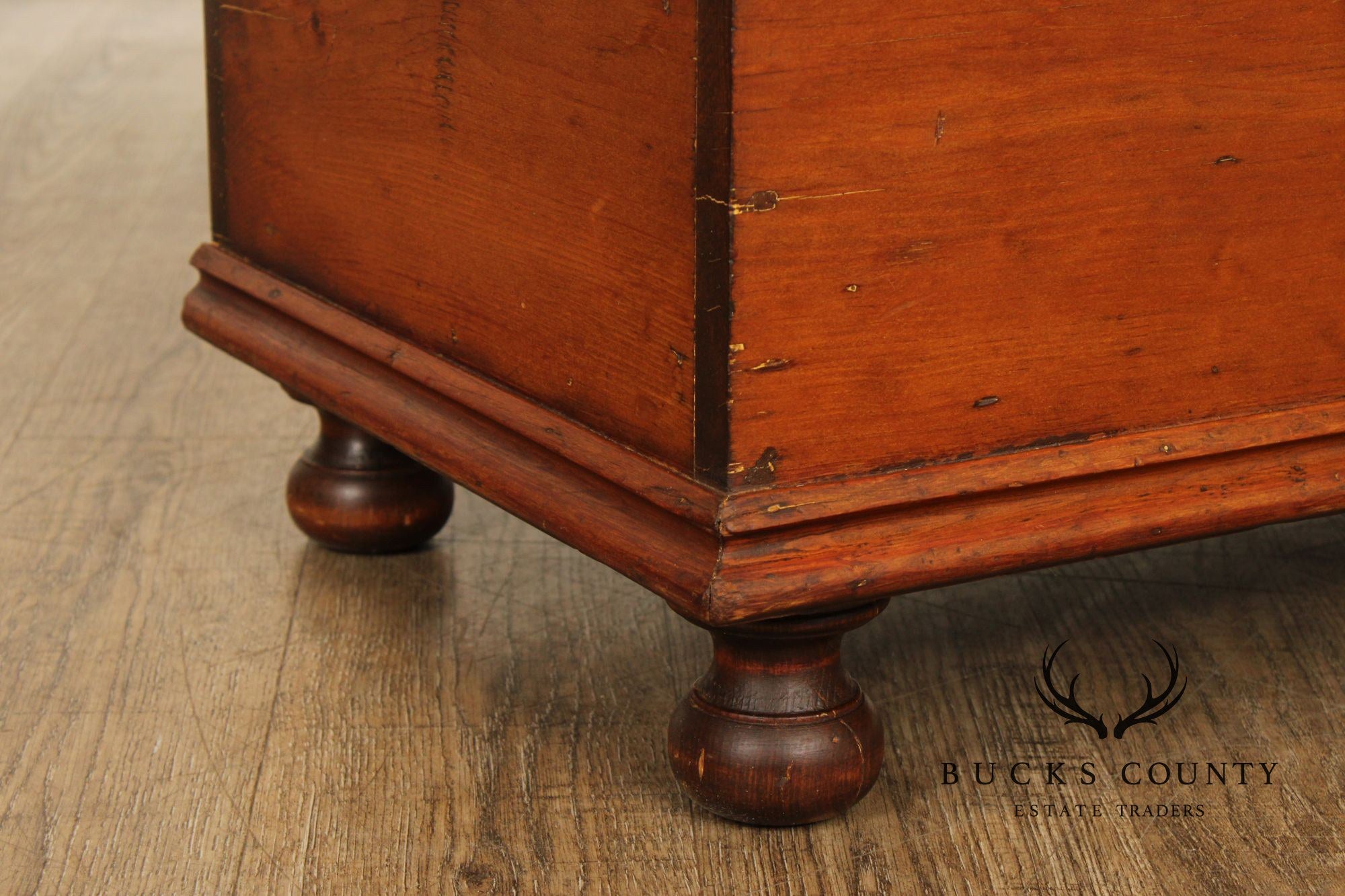 Antique American Pine Blanket Chest