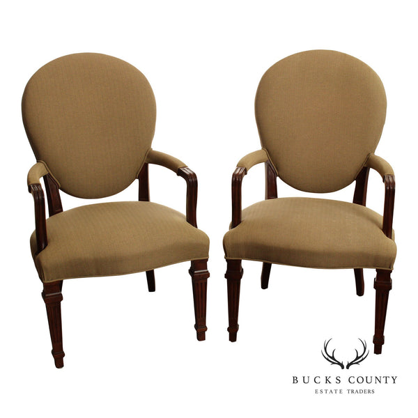 Century Furniture Hepplewhite Style Pair of Armchairs