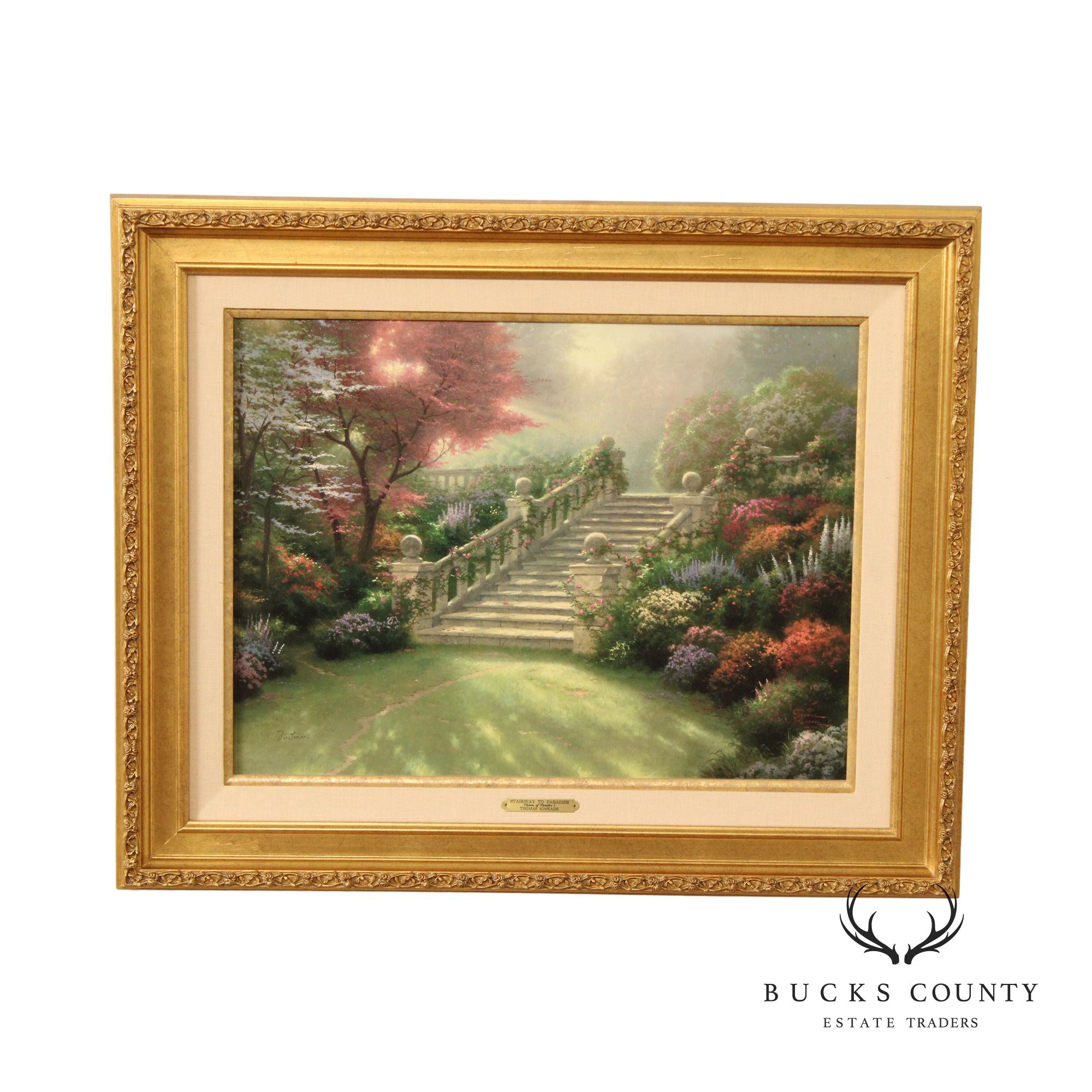 Thomas Kinkade 'Stairway to Paradise' Limited Edition Fine Art Print on Canvas