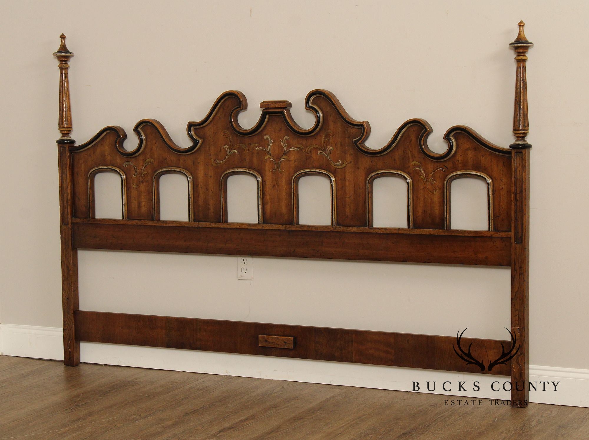 Heritage Grand Tour Vintage Walnut King Headboard