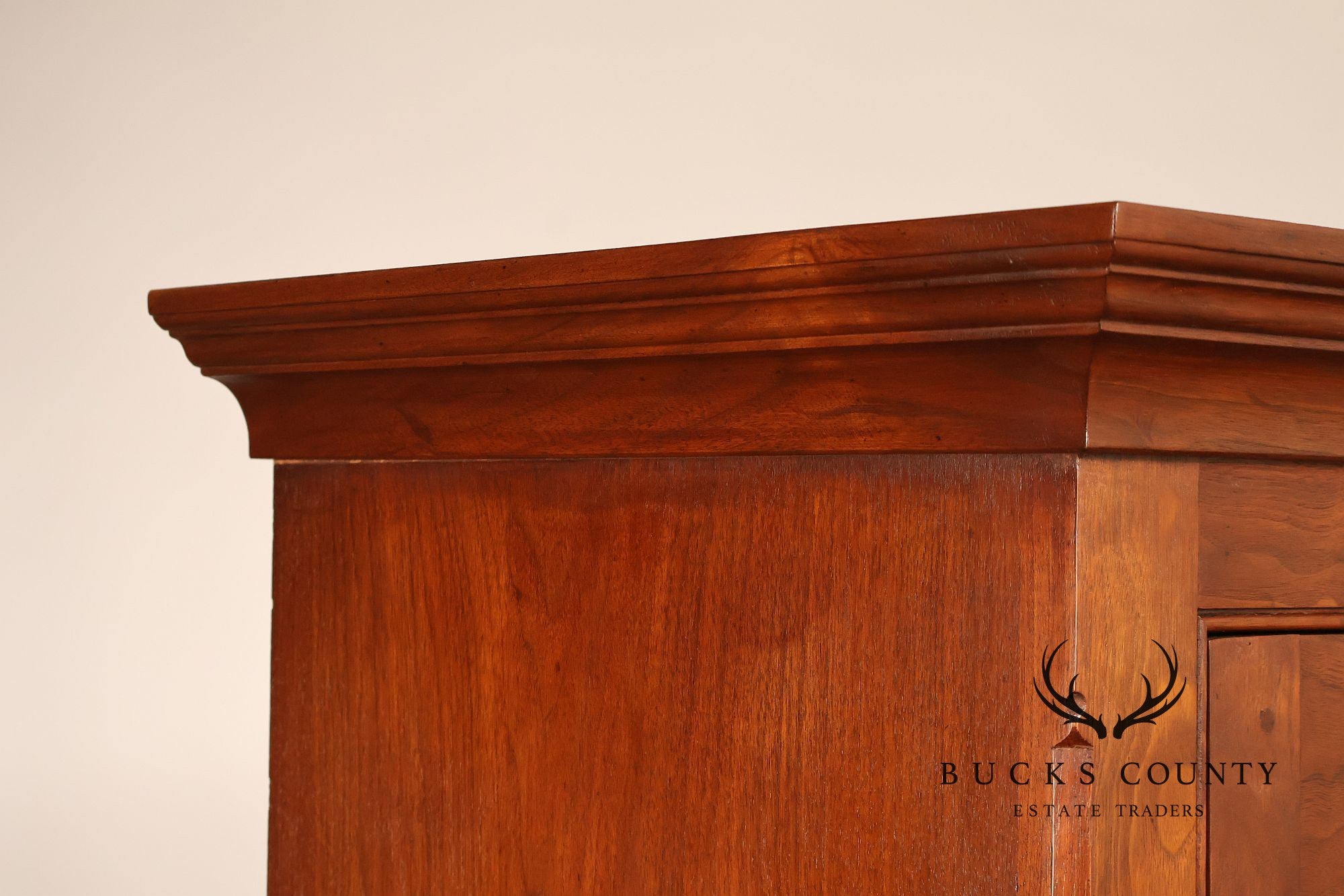 David T. Harring Chippendale Style Walnut Two Piece Jackson Press