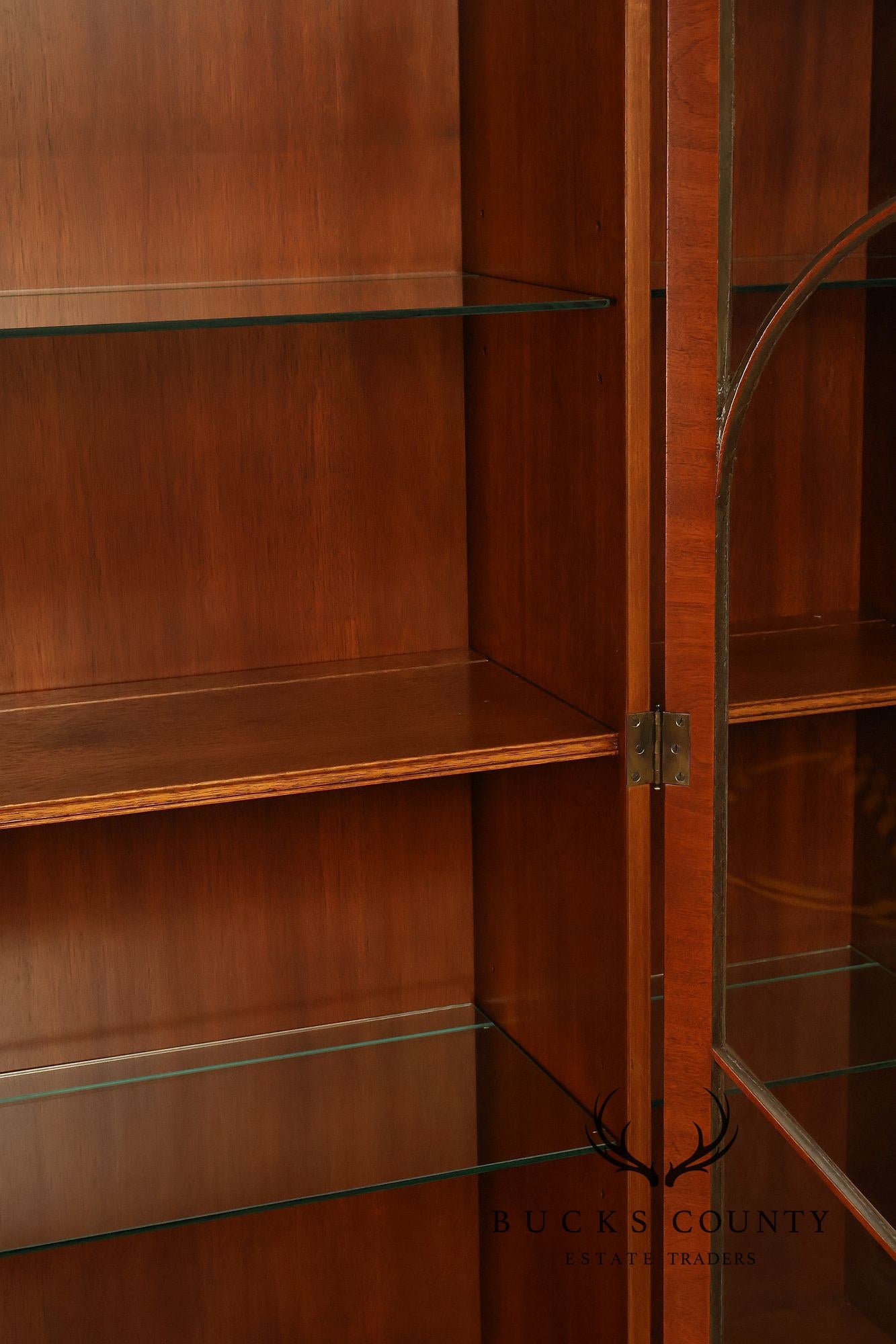 Kittinger Mahogany Chippendale Style Breakfront China Cabinet