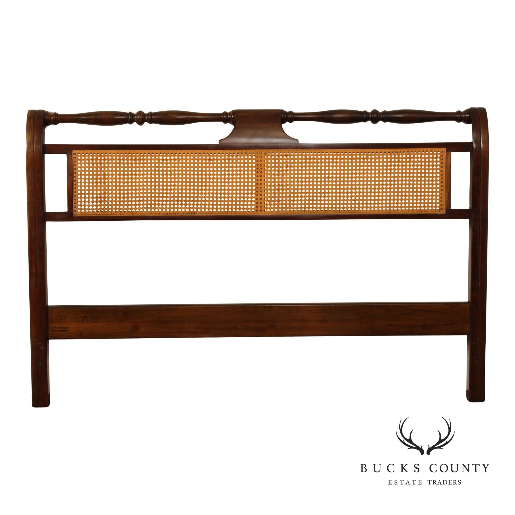 Stickley Cherry  And Cane Queen Headboard