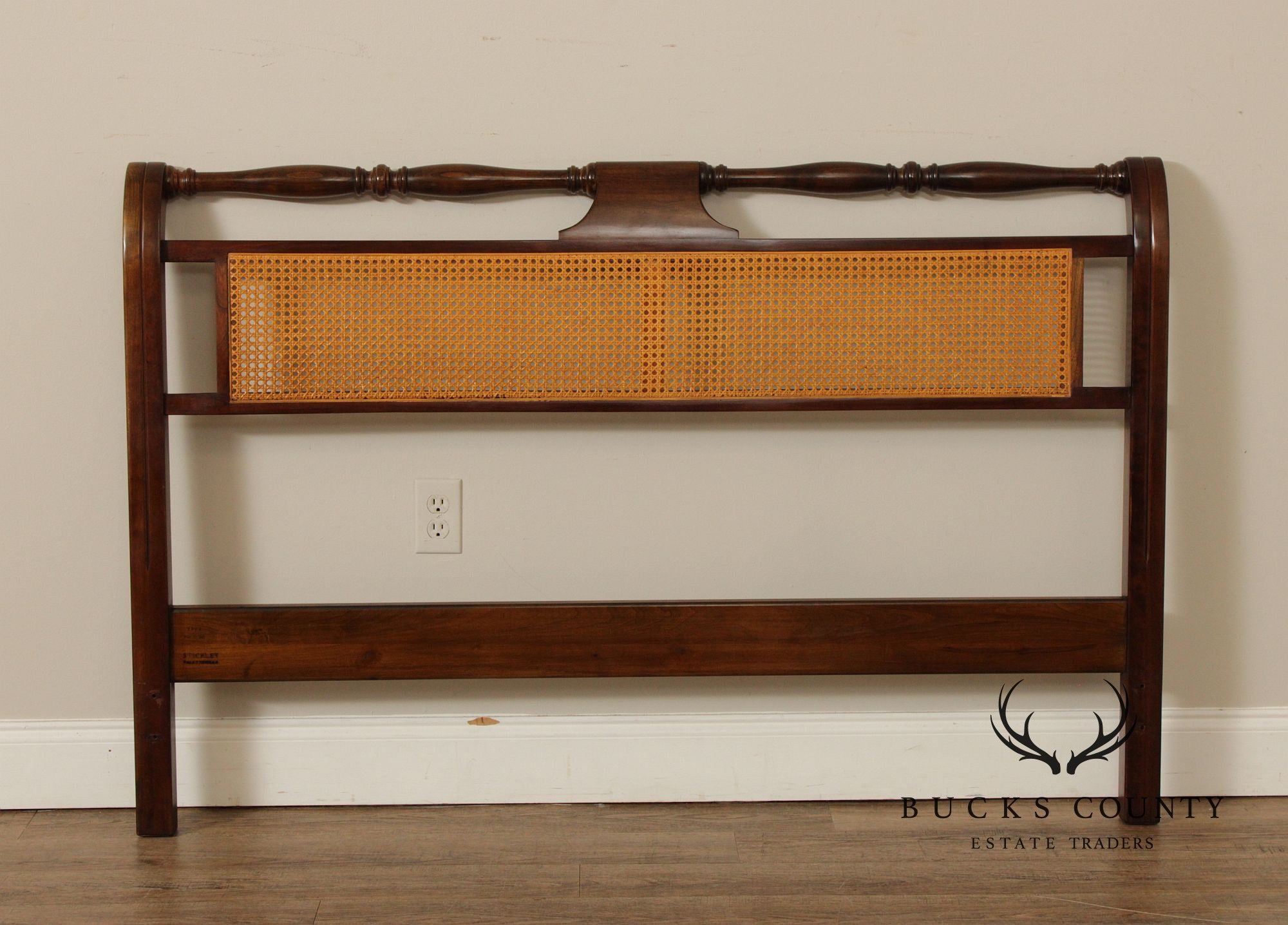 Stickley Cherry  And Cane Queen Headboard