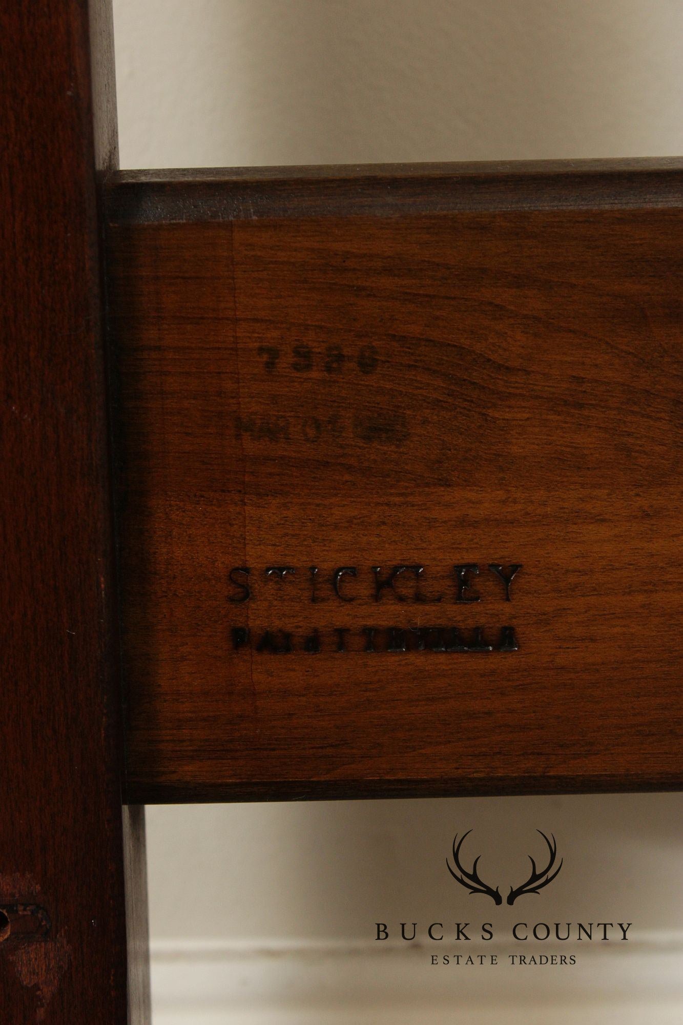 Stickley Cherry  And Cane Queen Headboard