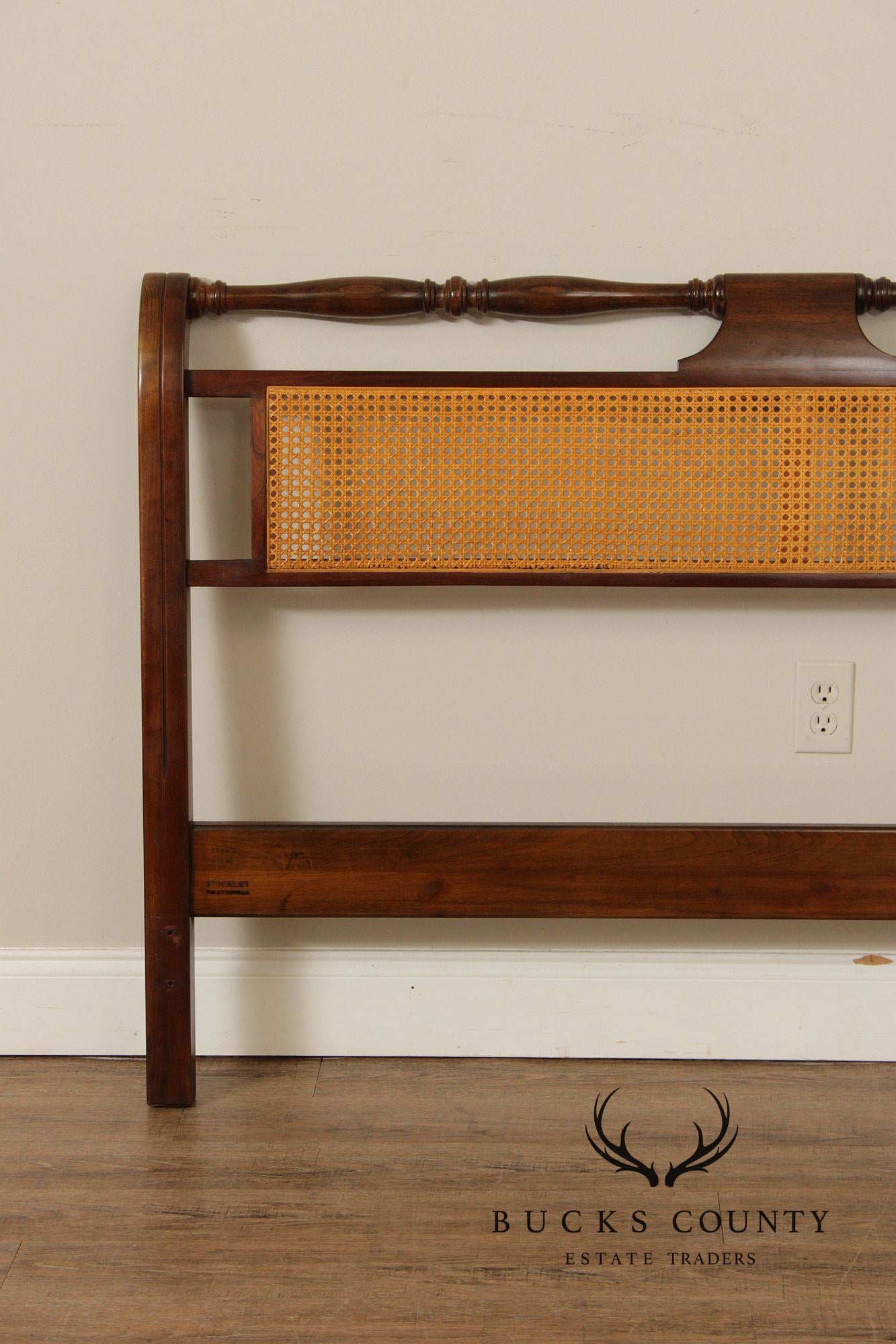 Stickley Cherry  And Cane Queen Headboard