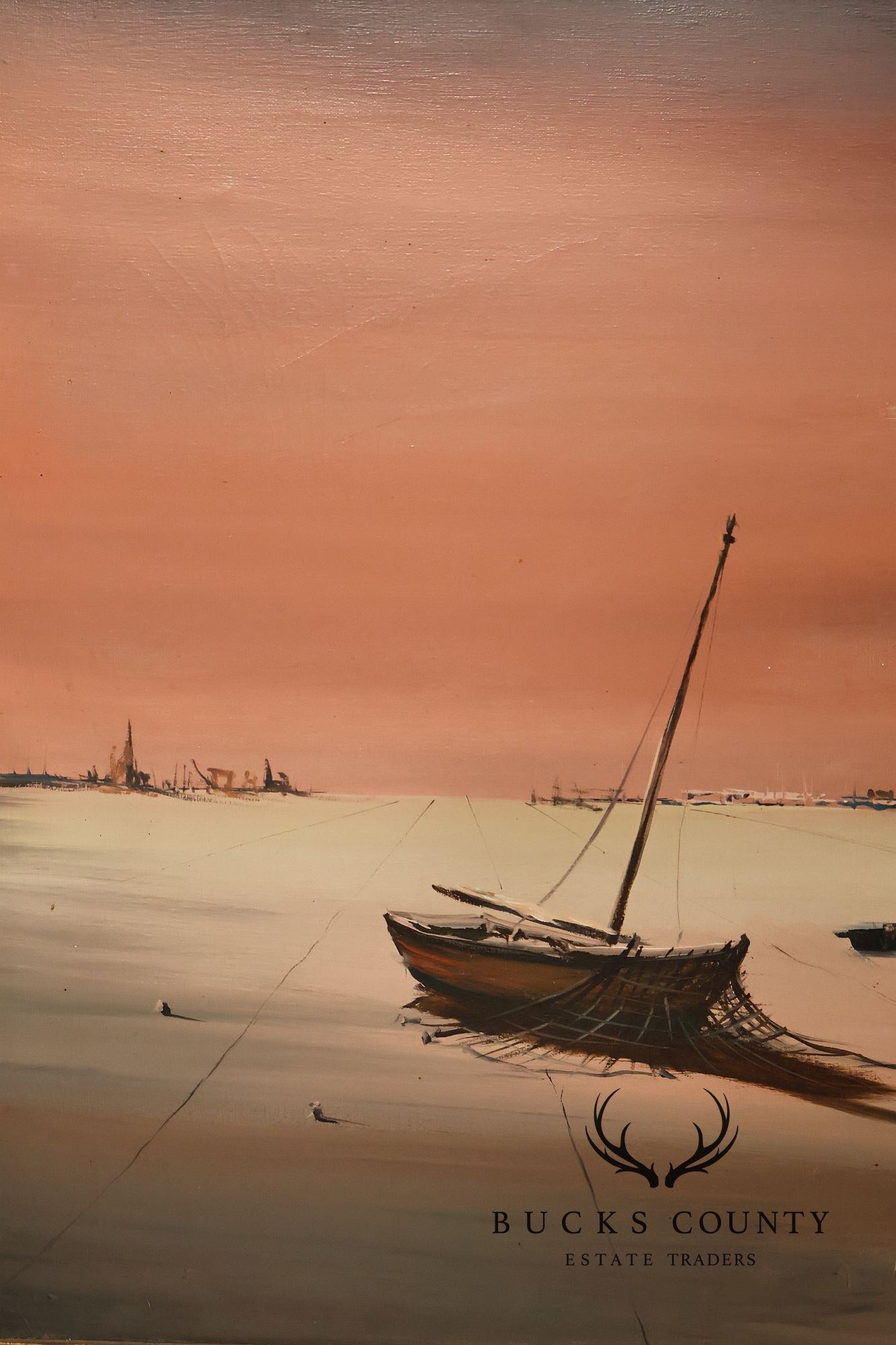 John Stancin Surrealist Oil Painting, Deserted