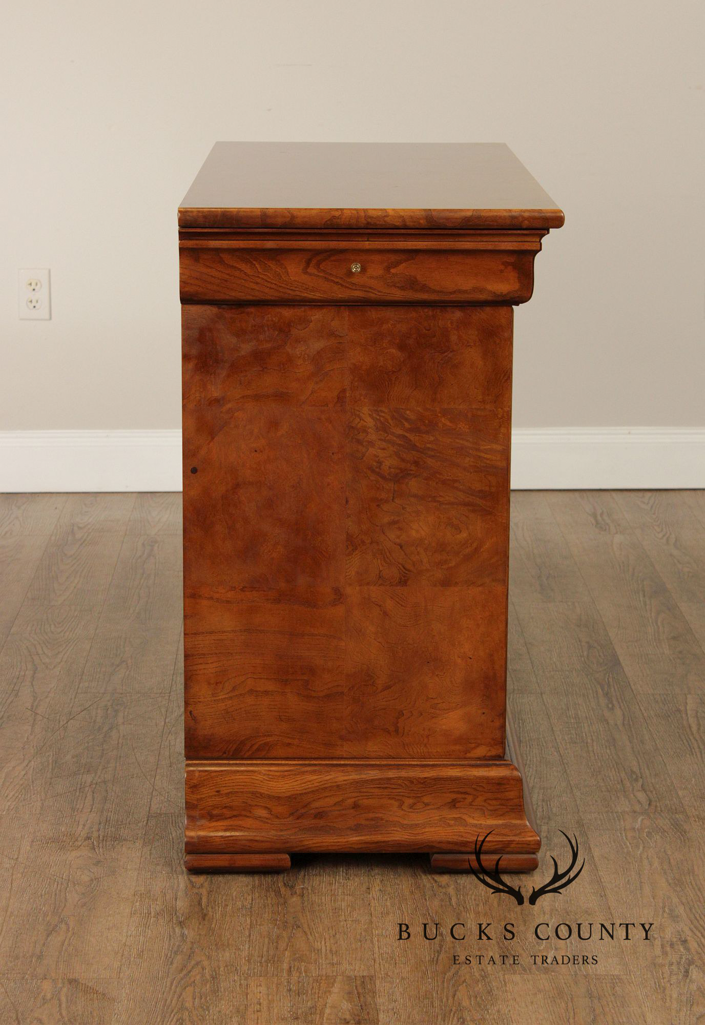 Henredon Charles X Style Burlwood Server Cabinet