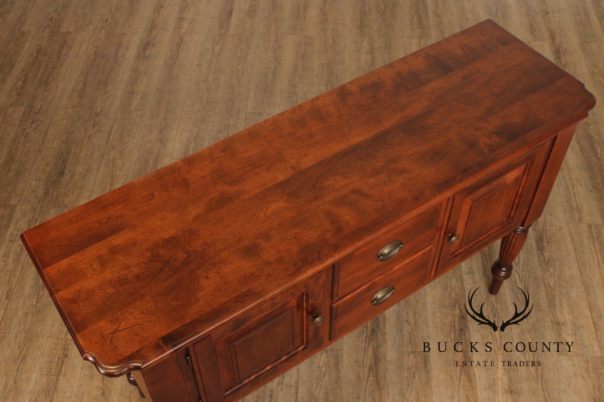 Nichols & Stone Maple Server Sideboard With Fluted Legs