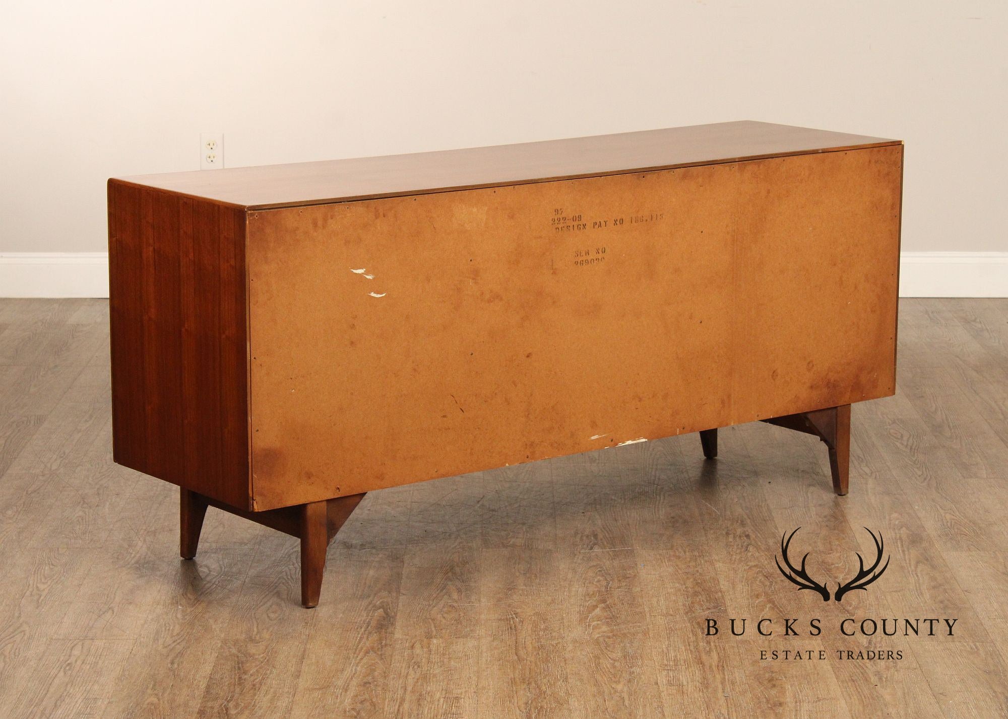 Lane Mid-Century Modern Walnut Credenza Sideboard