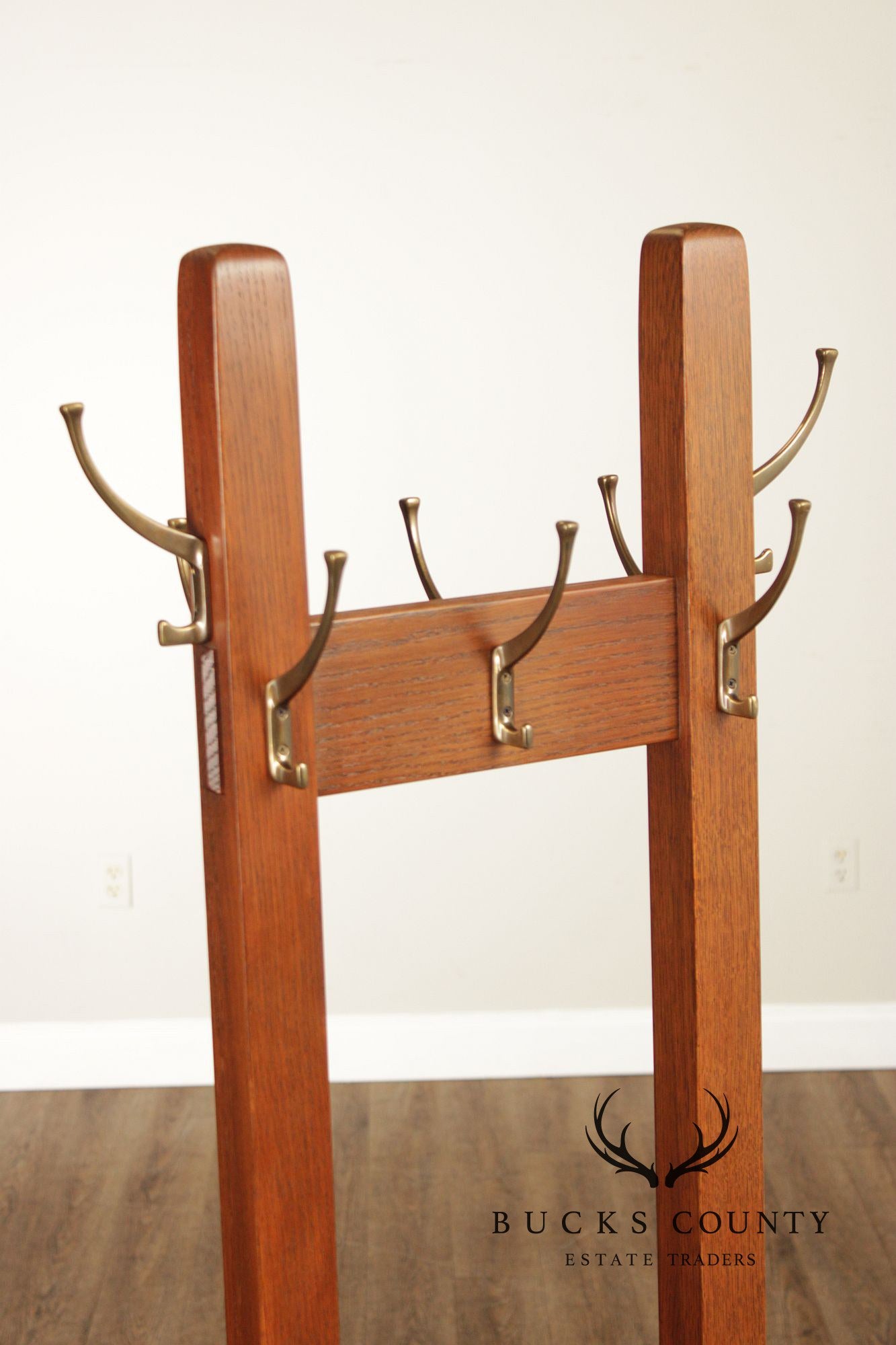 Stickley Mission Collection Oak Double Coat Rack