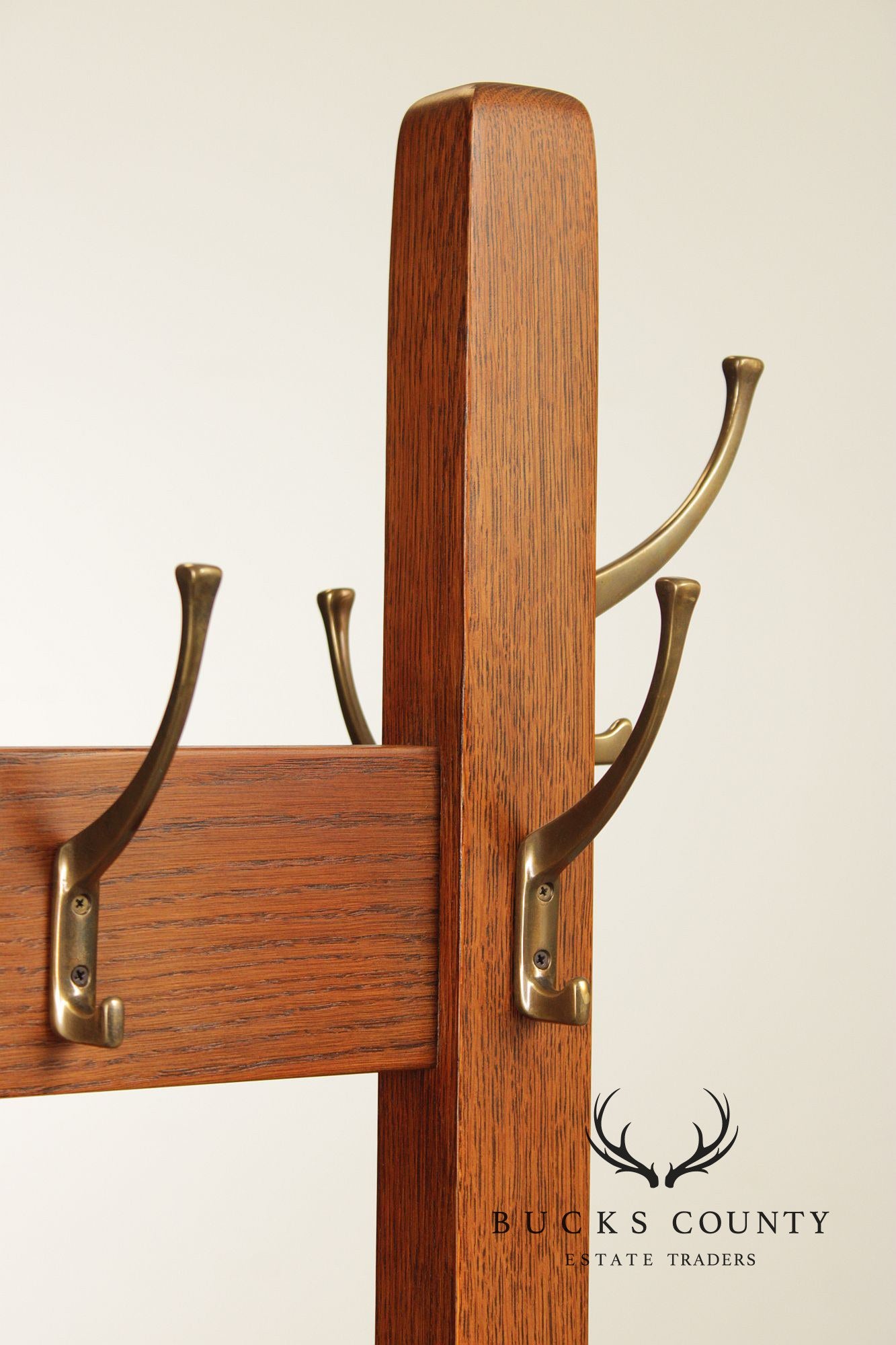 Stickley Mission Collection Oak Double Coat Rack