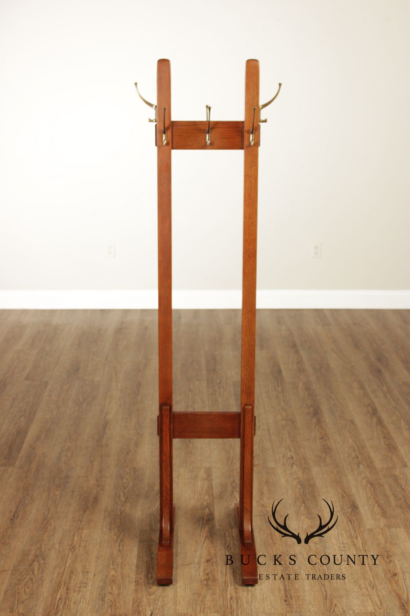 Stickley Mission Collection Oak Double Coat Rack