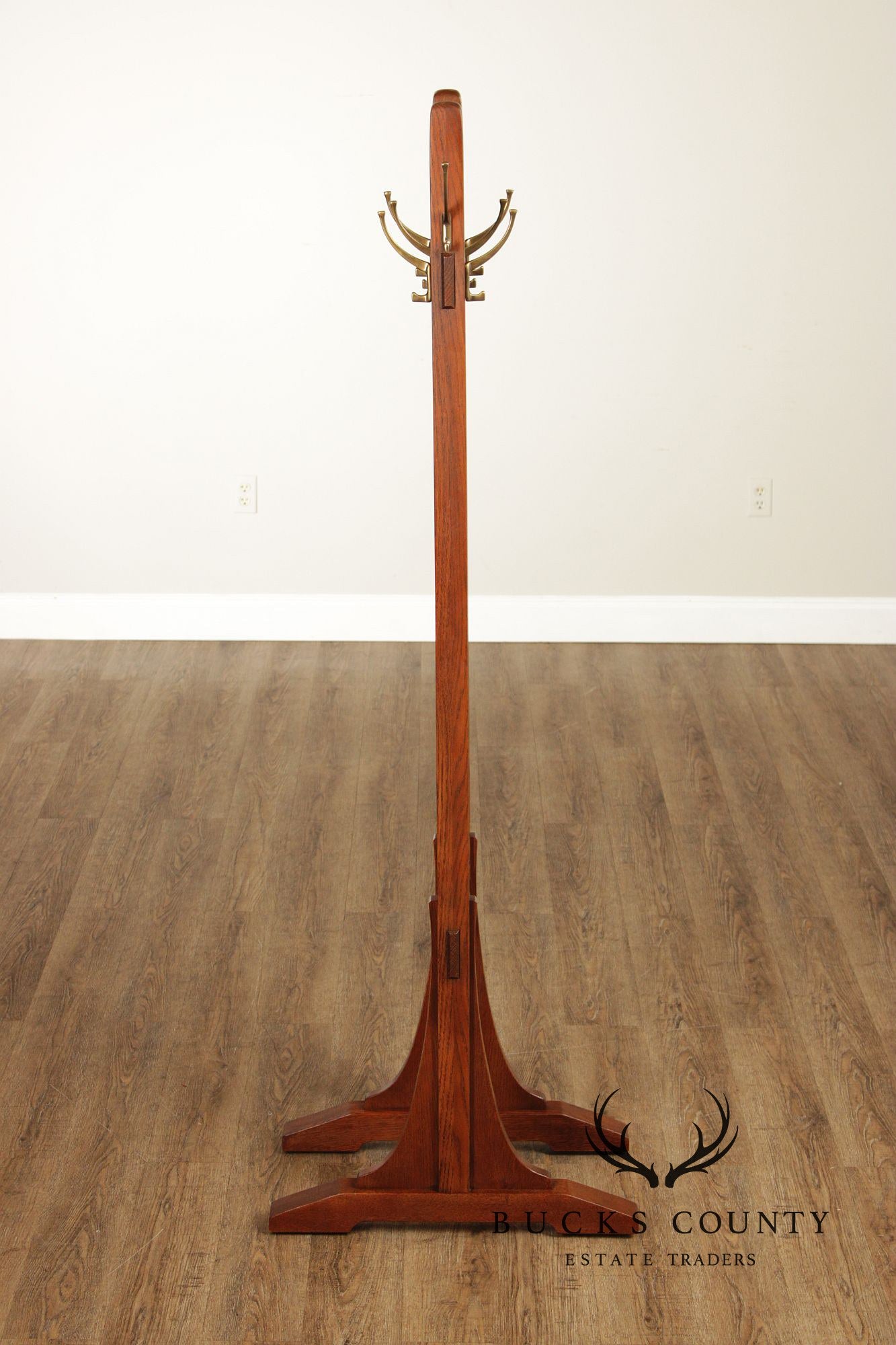 Stickley Mission Collection Oak Double Coat Rack