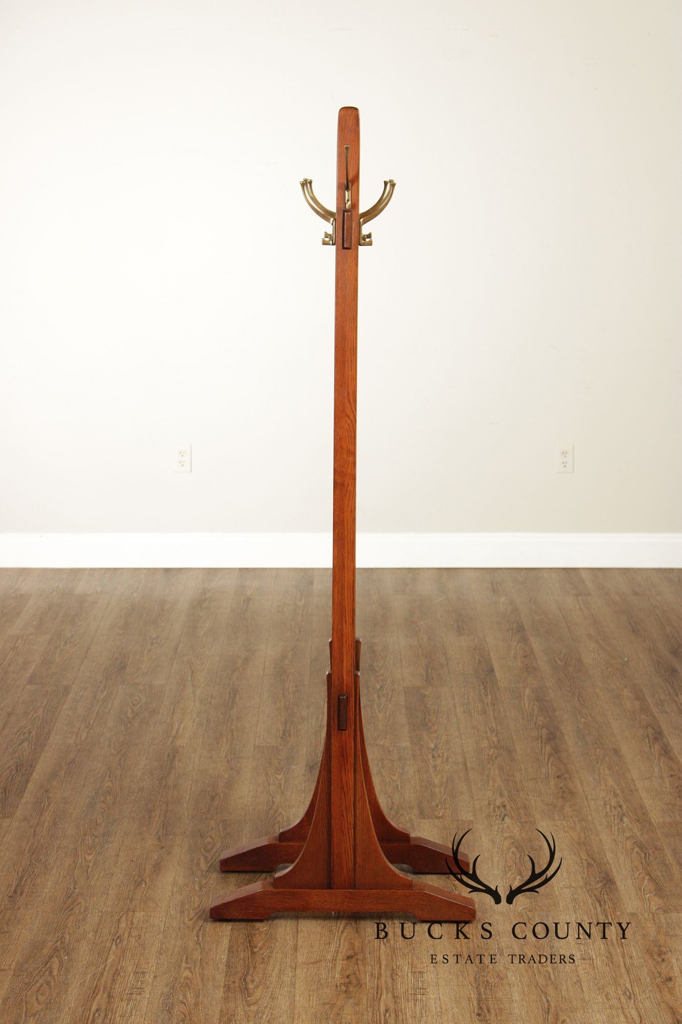 Stickley Mission Collection Oak Double Coat Rack