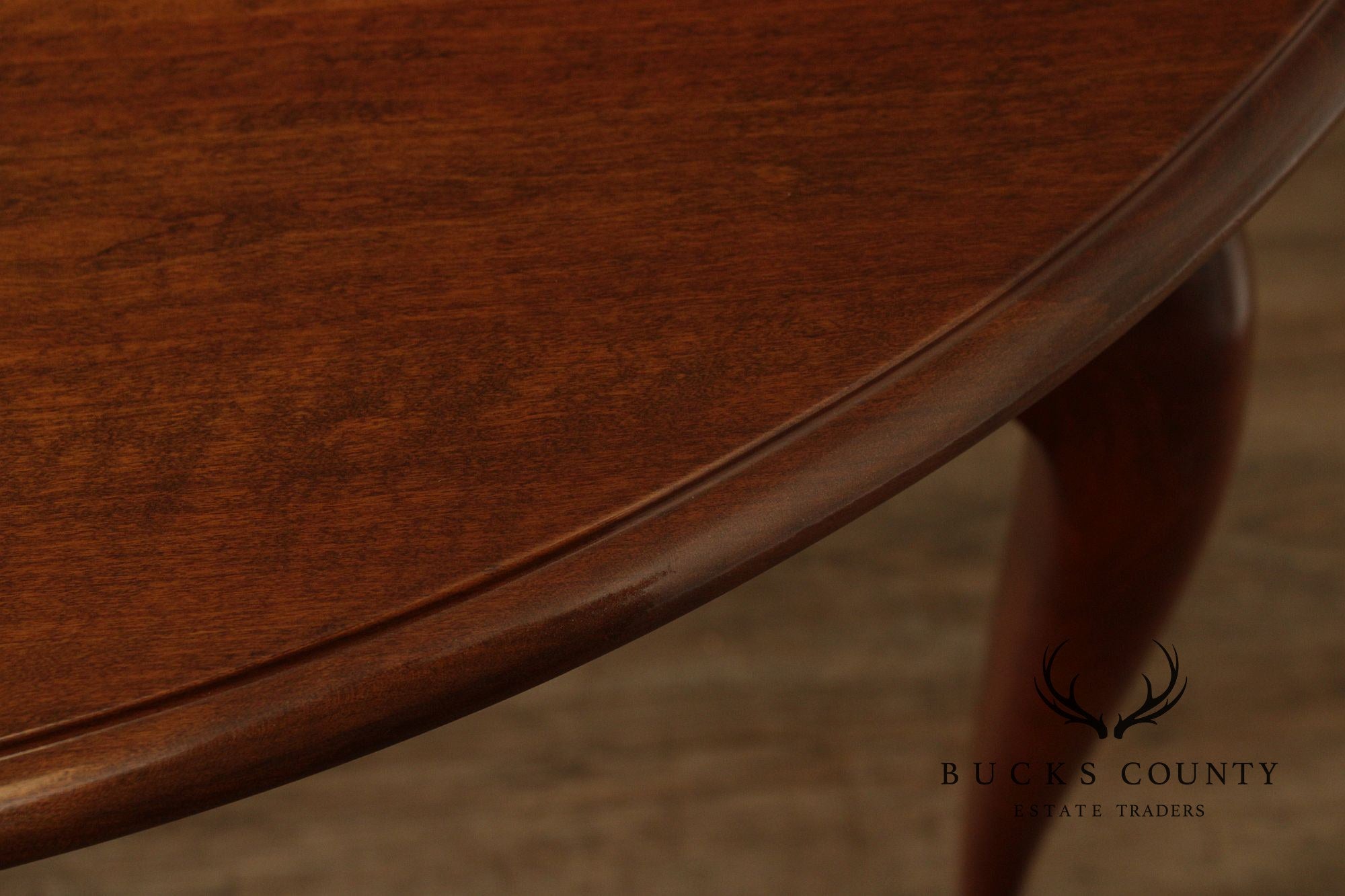 Stickley Queen Anne Style Oval Cherry Expandable Dining Table