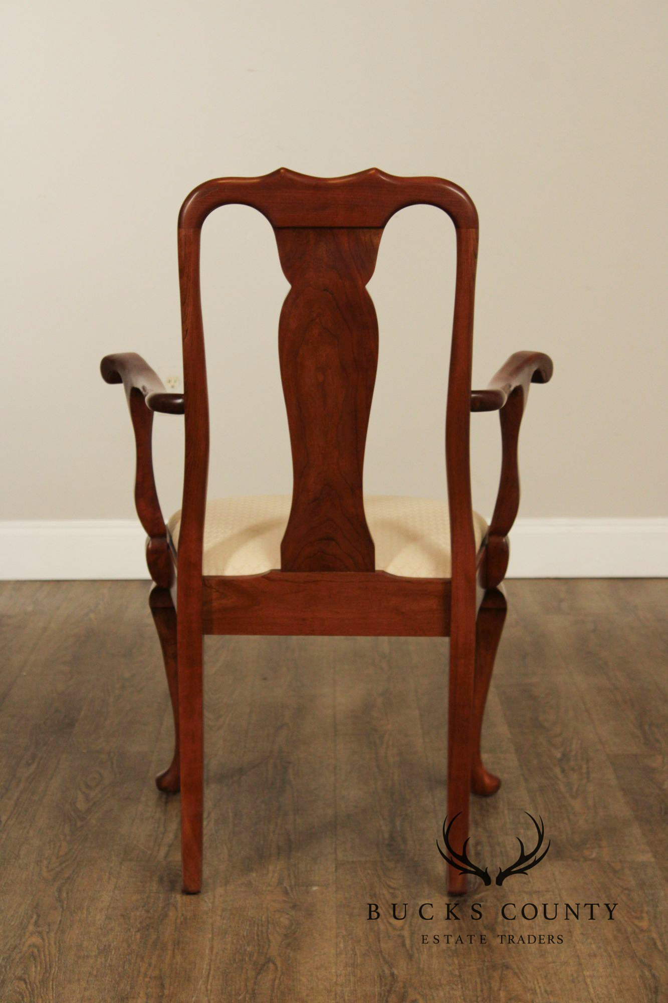 Stickley Queen Anne Style Set of Six Cherry Dining Chairs