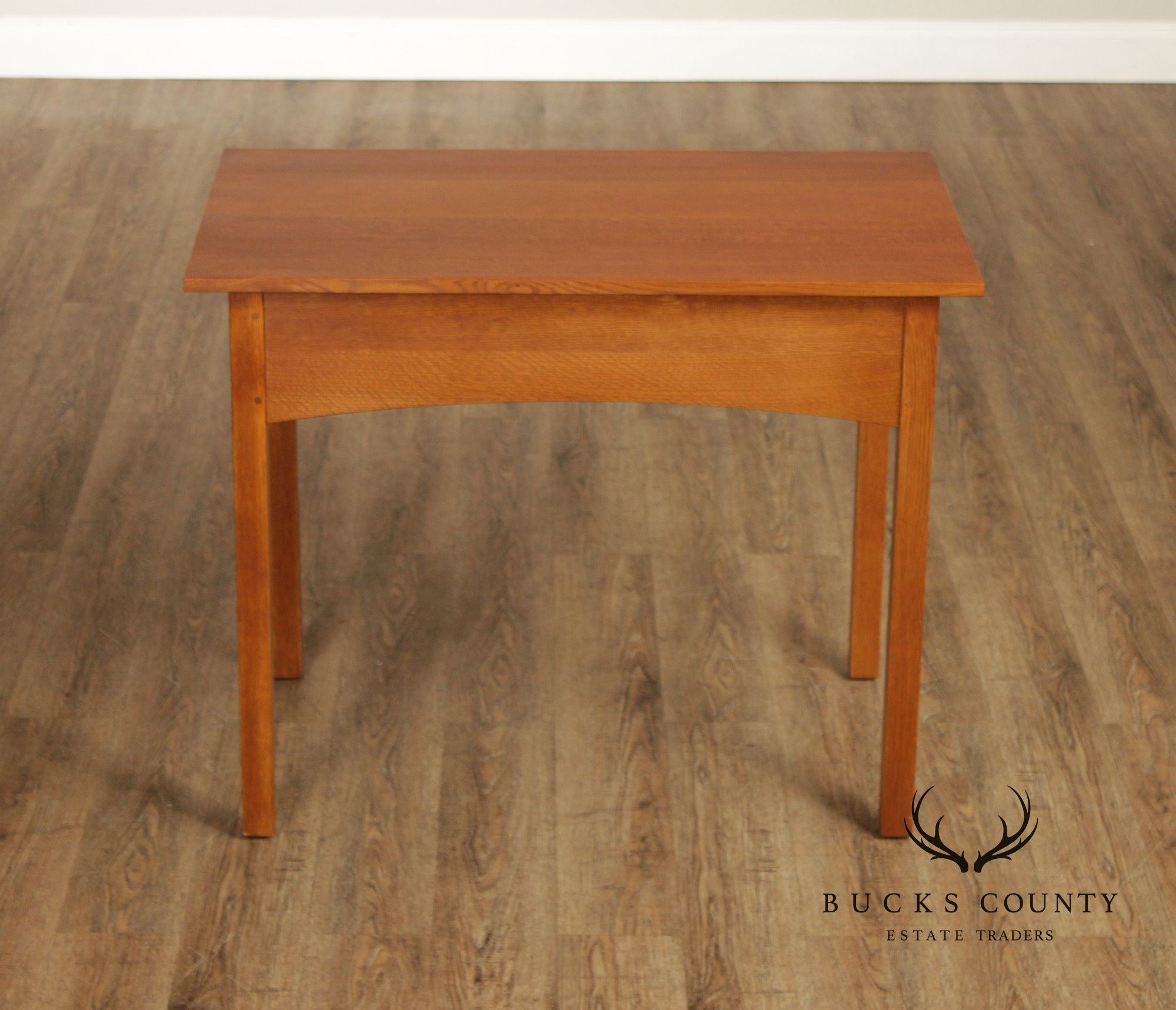 Stickley Mission Collection Oak Two Drawer Writing Desk
