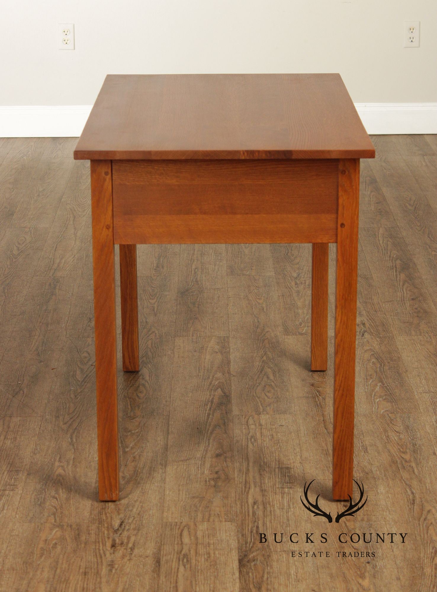 Stickley Mission Collection Oak Two Drawer Writing Desk