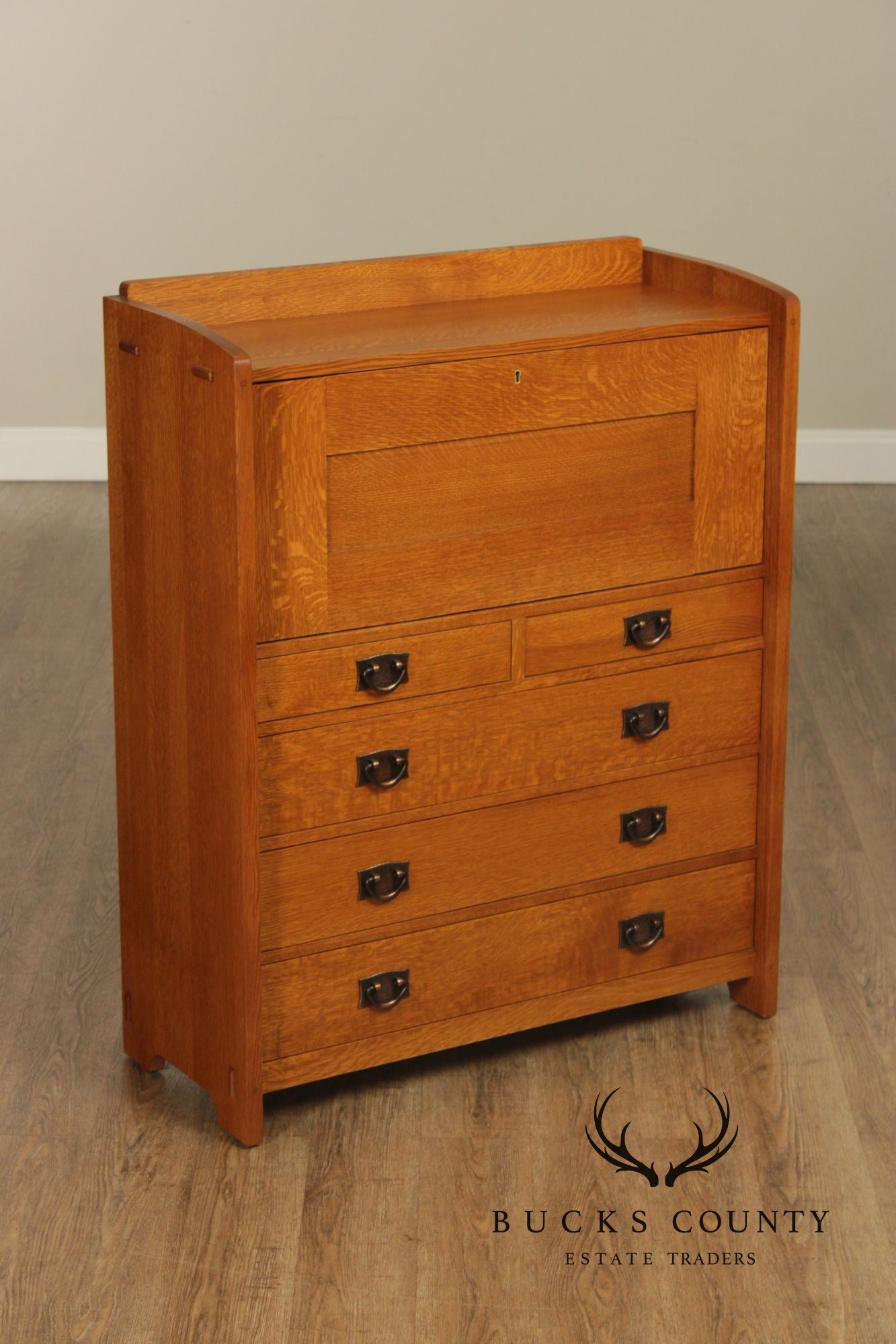 Stickley Mission Collection Oak Fall Front Desk