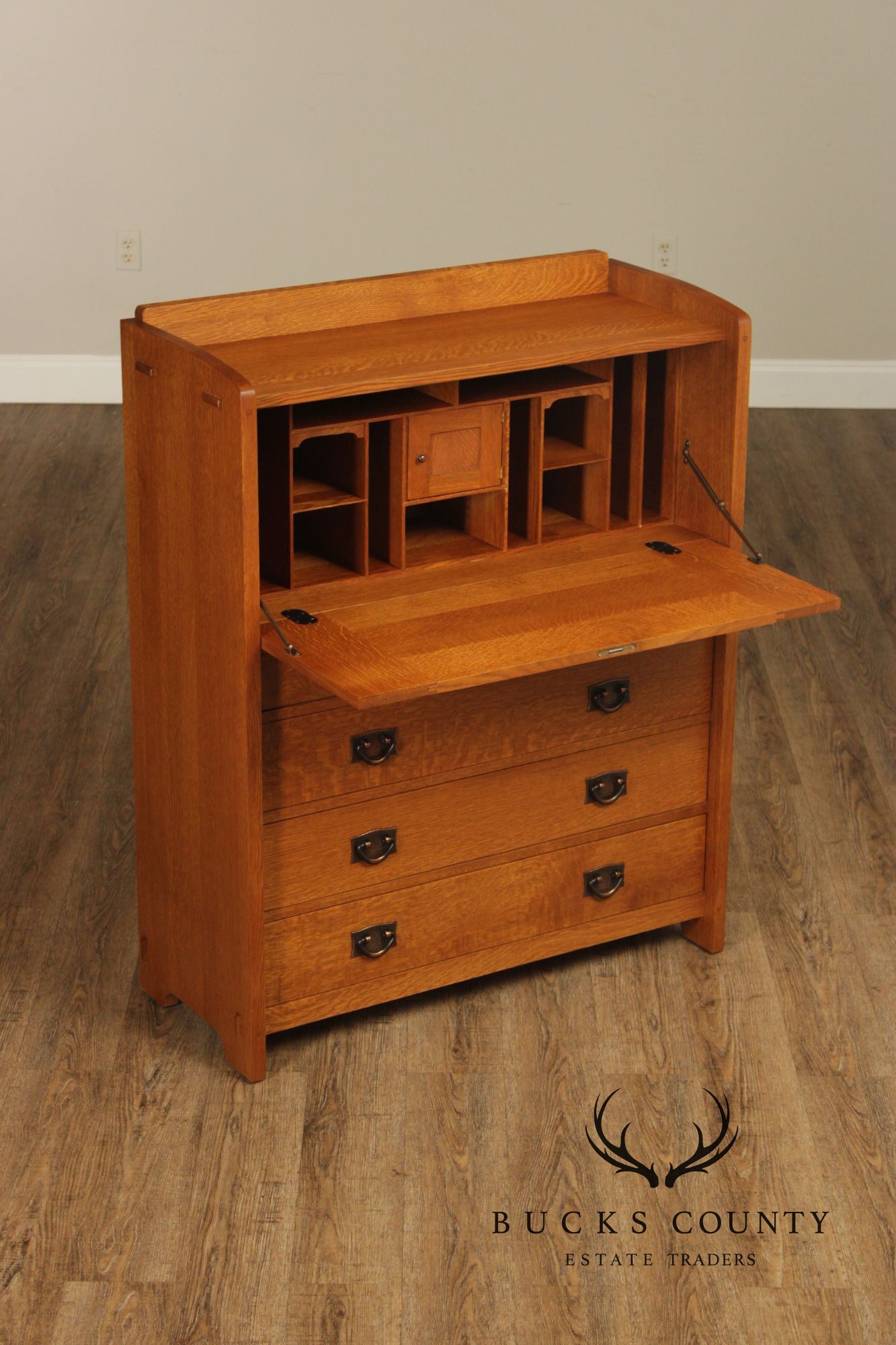 Stickley Mission Collection Oak Fall Front Desk