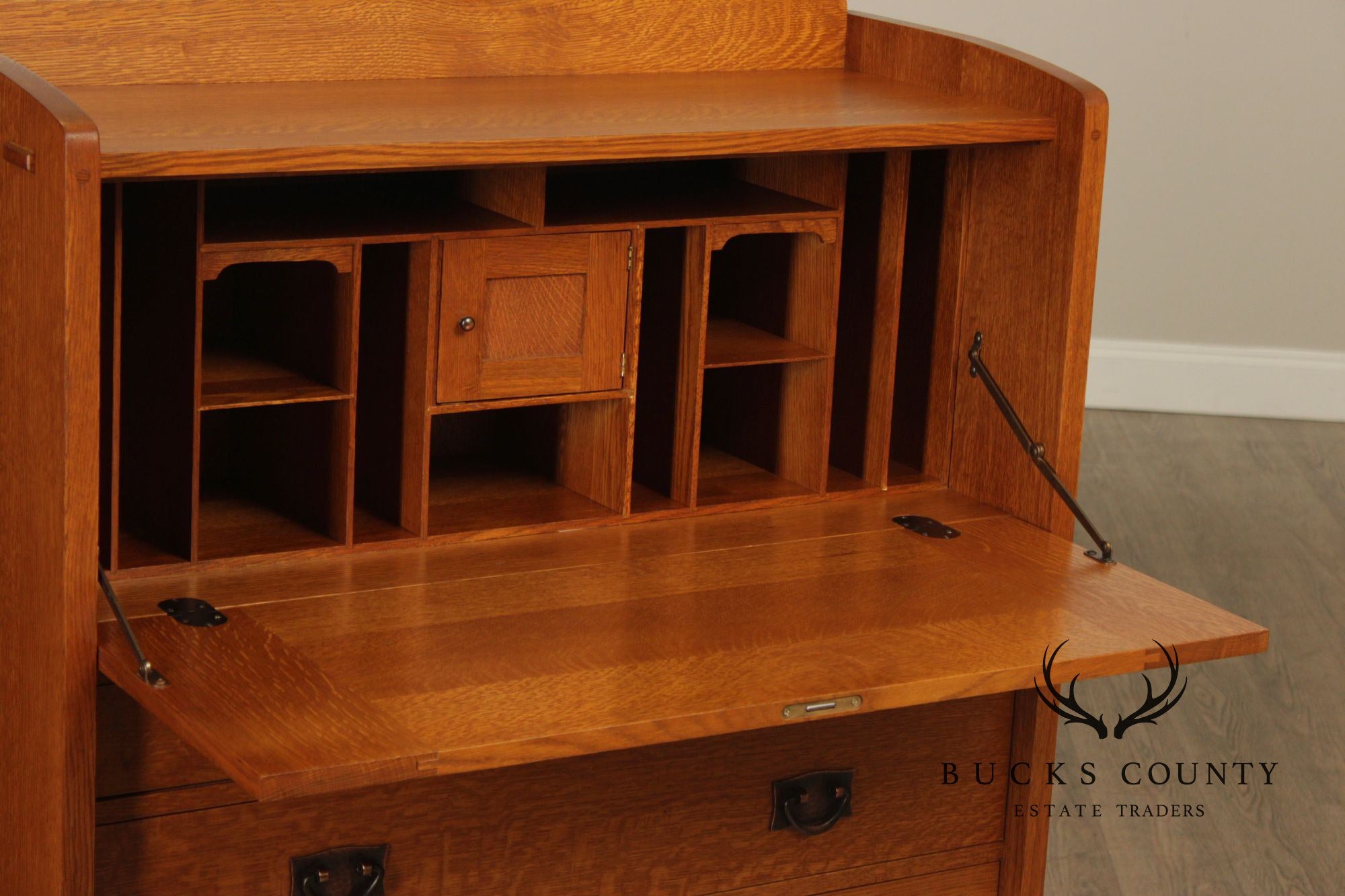 Stickley Mission Collection Oak Fall Front Desk